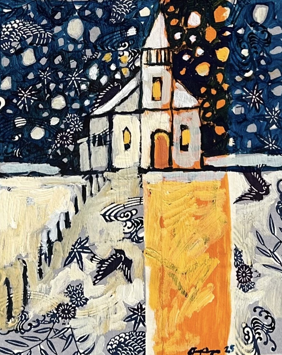 Amy Dryer "Winter Skies V"