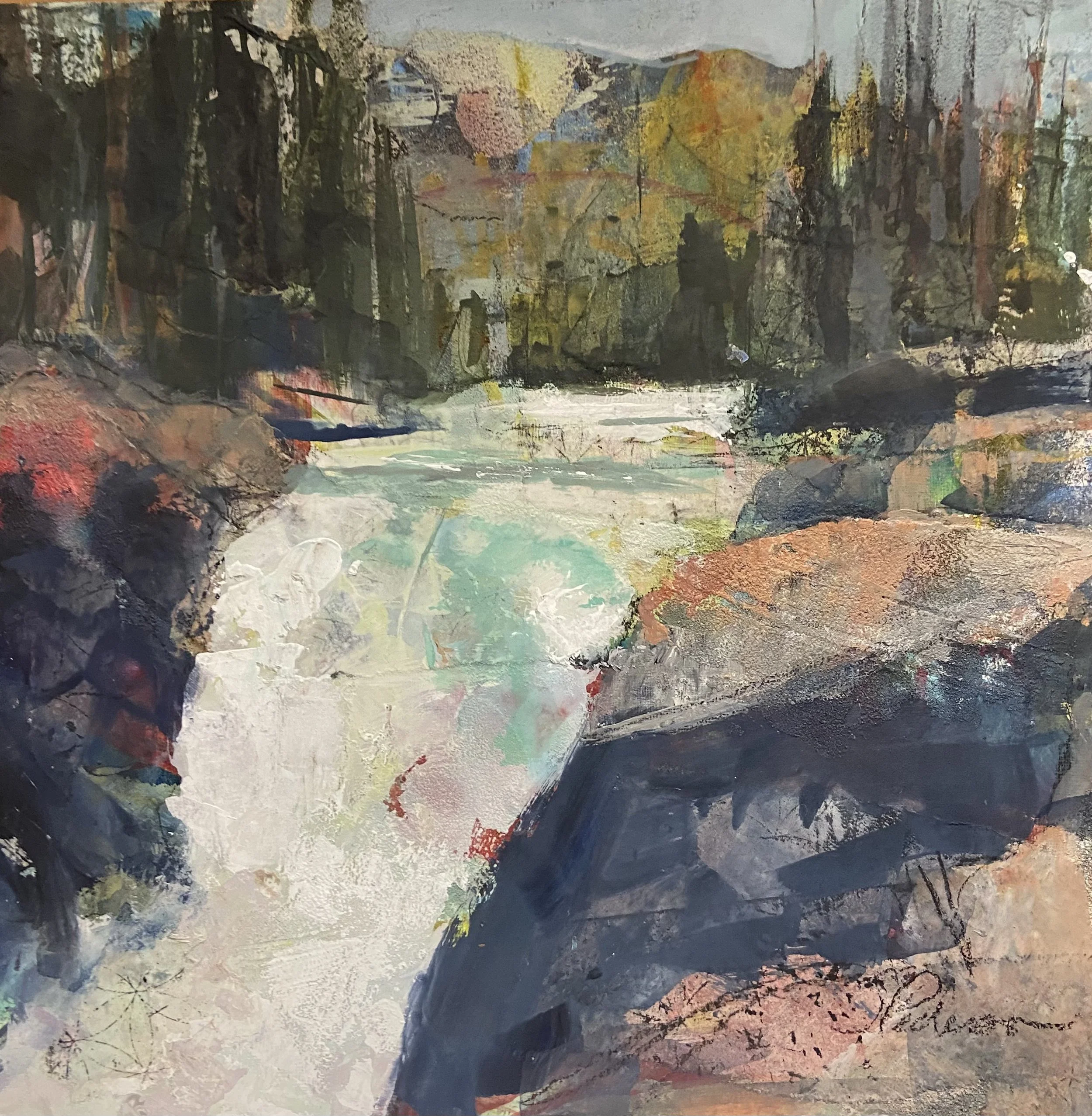 Running Height 12" x 12"  Mixed Media  $890.jpg