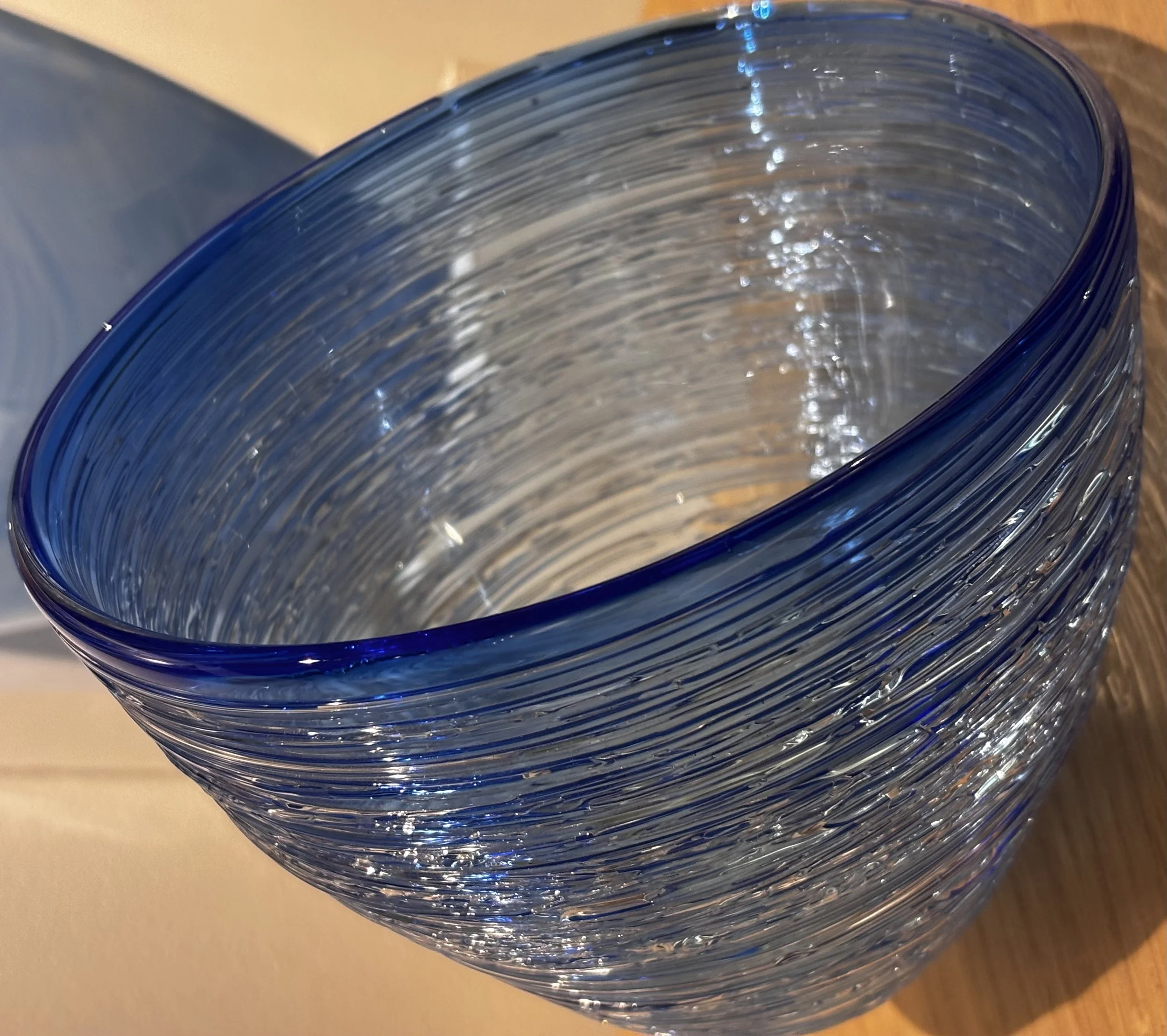 Gossamer Bowl, Medium Blue Glass 2025 $375.jpg