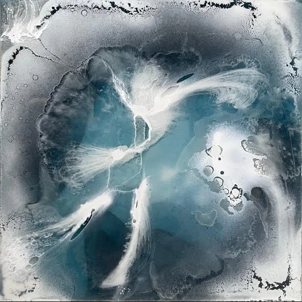 Storm  24" x 24"  Mixed Media Cast Sculpture  2024  $3200.jpg