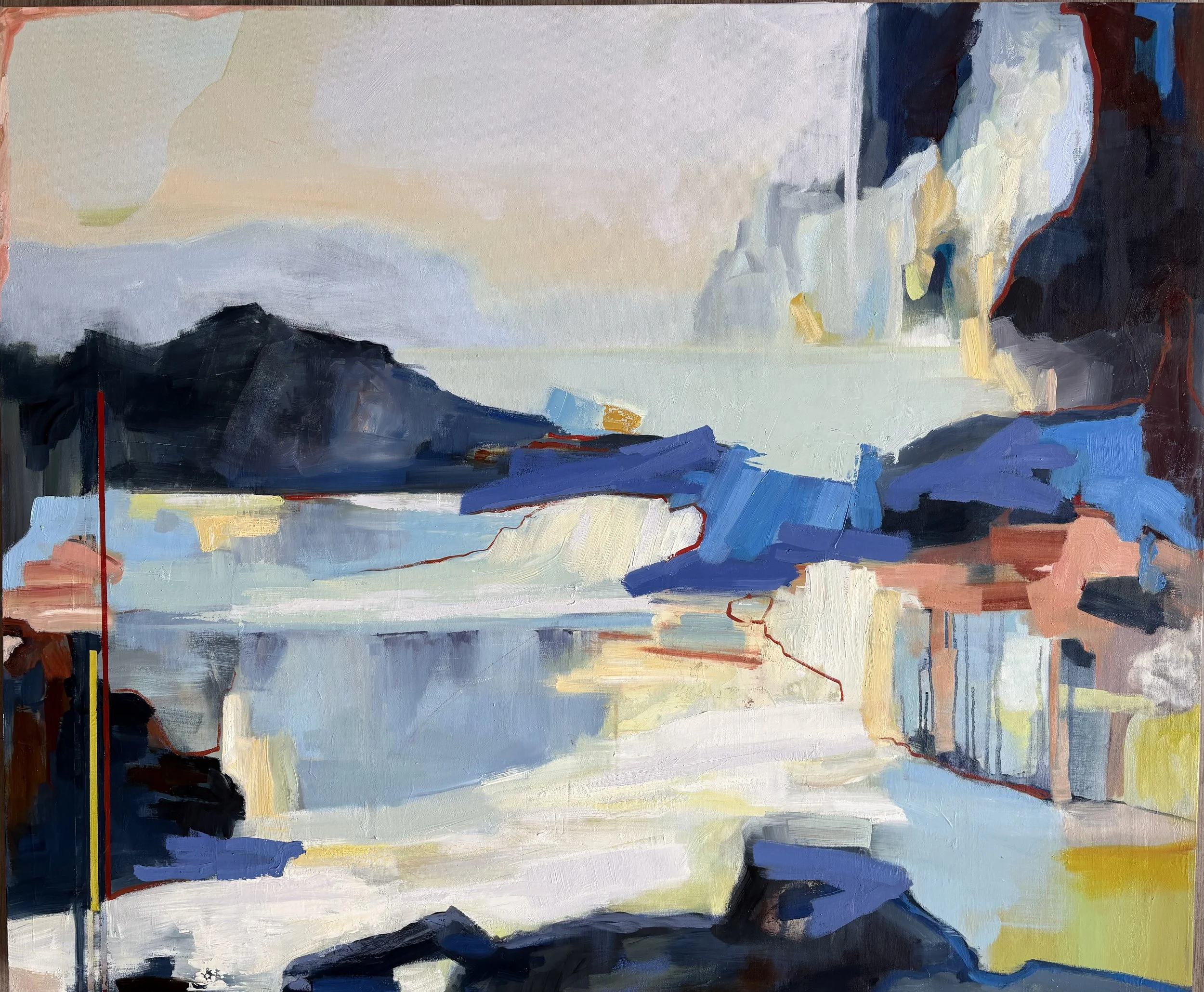 (F)Solstice along the Bow II, 40 x48 Oil on canvas 2024 $4135.jpeg