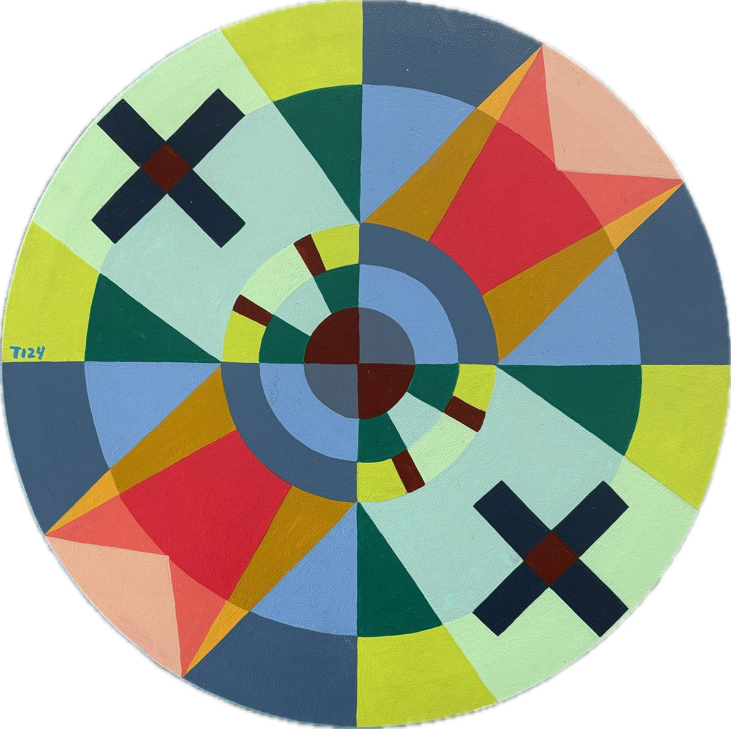 (F) Fulfilling the duties_31.5" Diameter Acrylic 2024  $563.jpeg