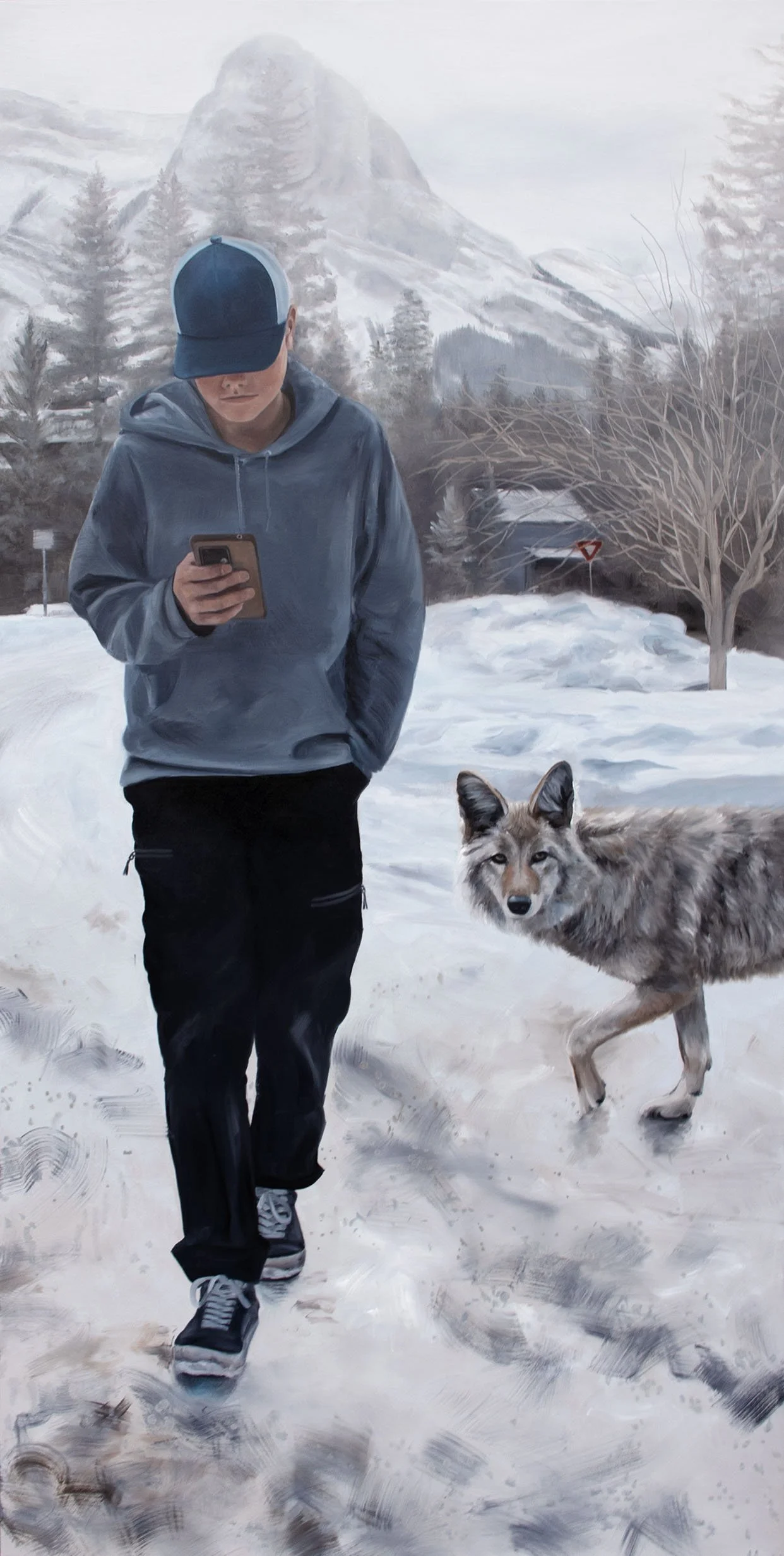 Toby his phone and the coyote.jpg