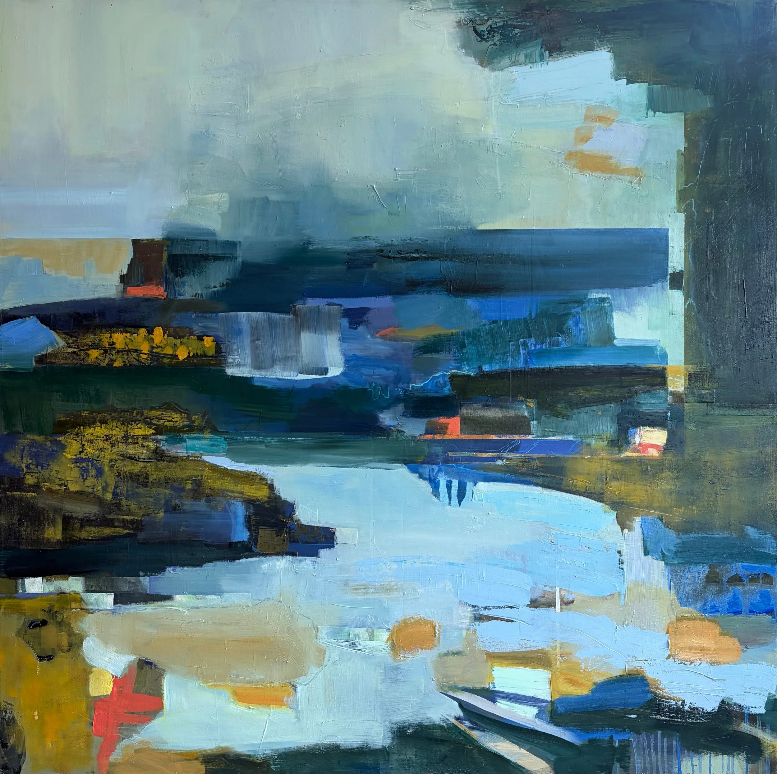 Descent II 48" x 48"  Oil on Canvas 2026  $4705.jpeg