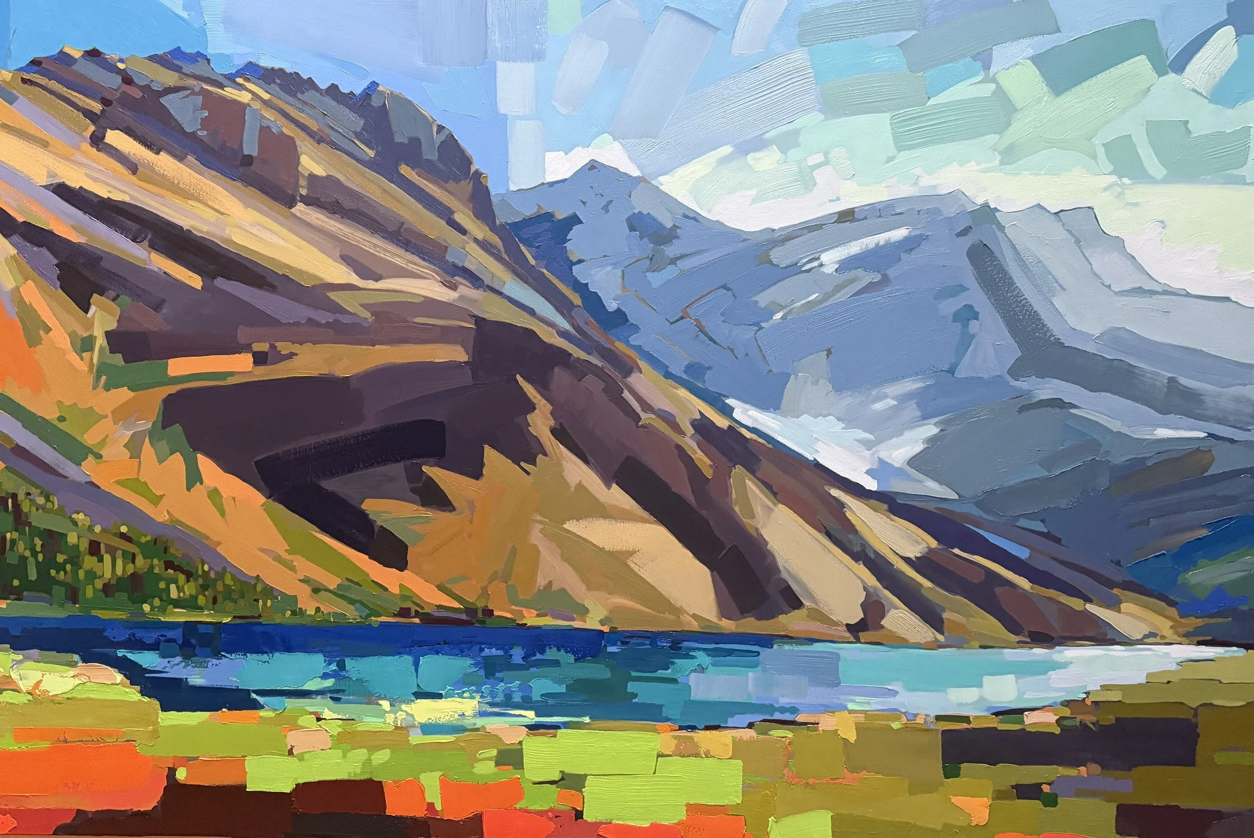 Merlin Lake#1 .48" x 72" Oil on Canvas 2025 $7440jpg.jpg