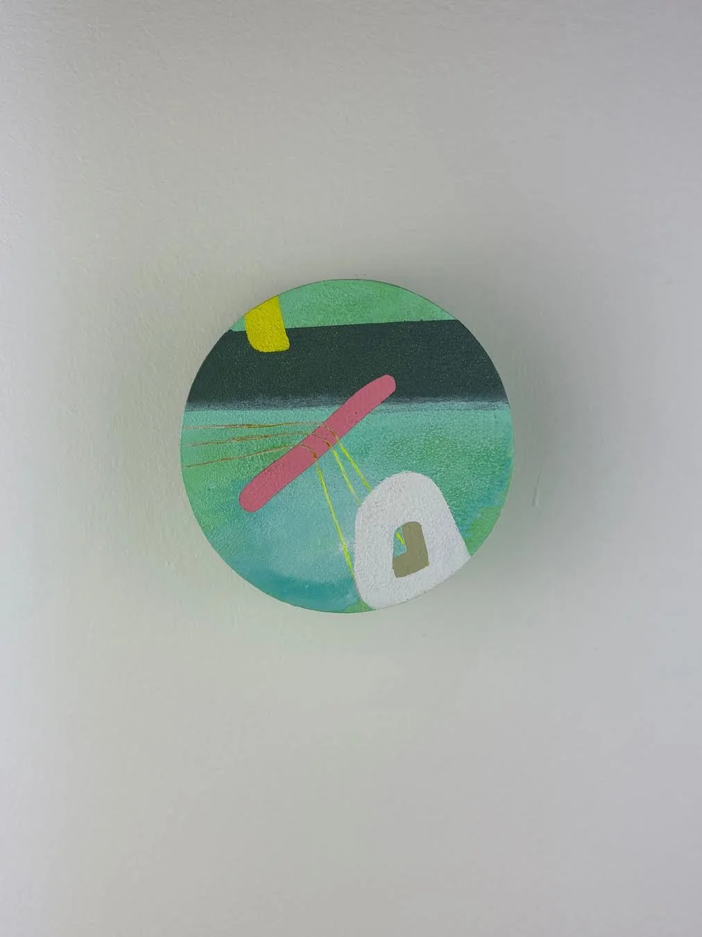 Mini Series #9 4" diameter tondo Acrylic 2025 $150.jpg