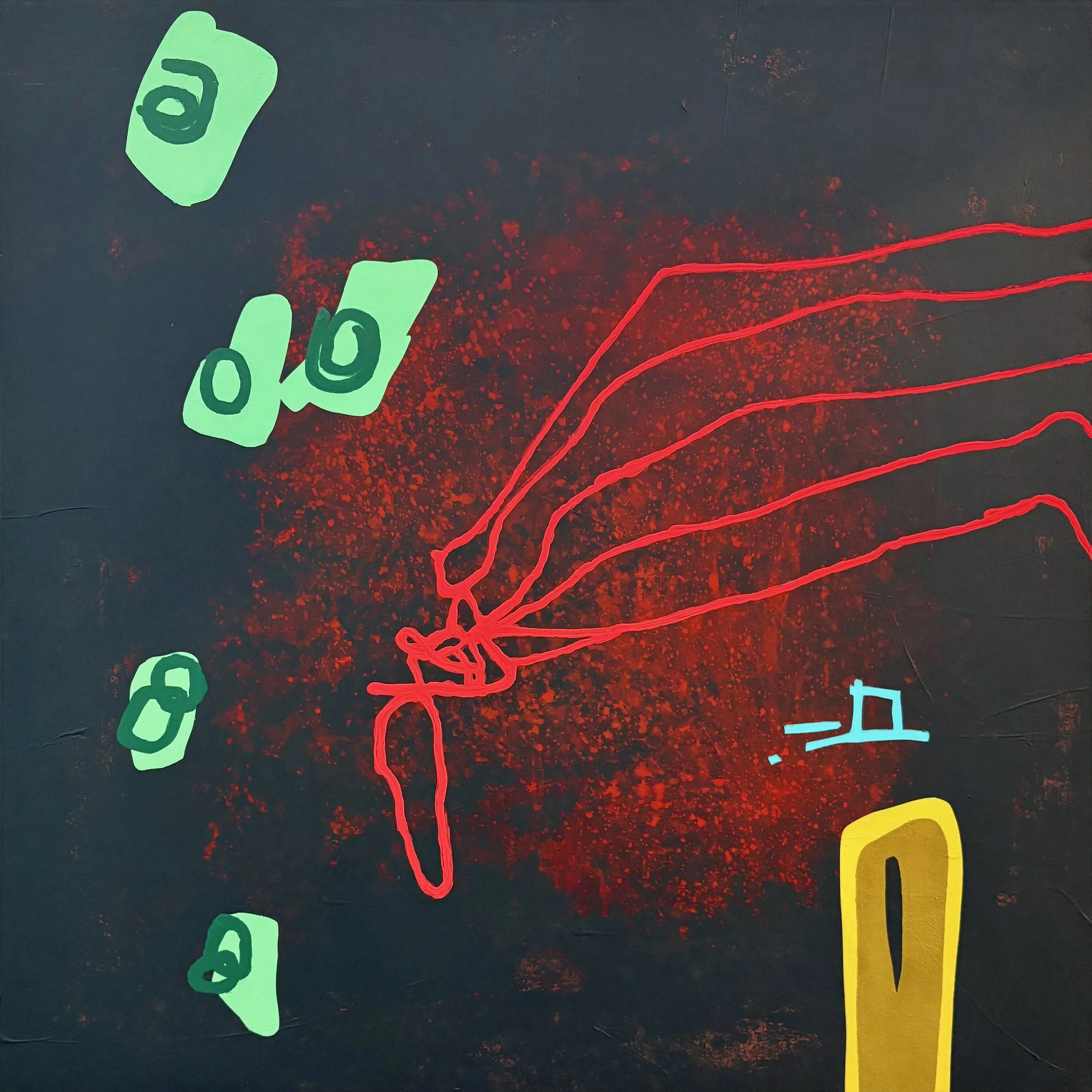 Swept Under The Rug  24" x 24" Acrylic on Board  2025  $1344 .JPG