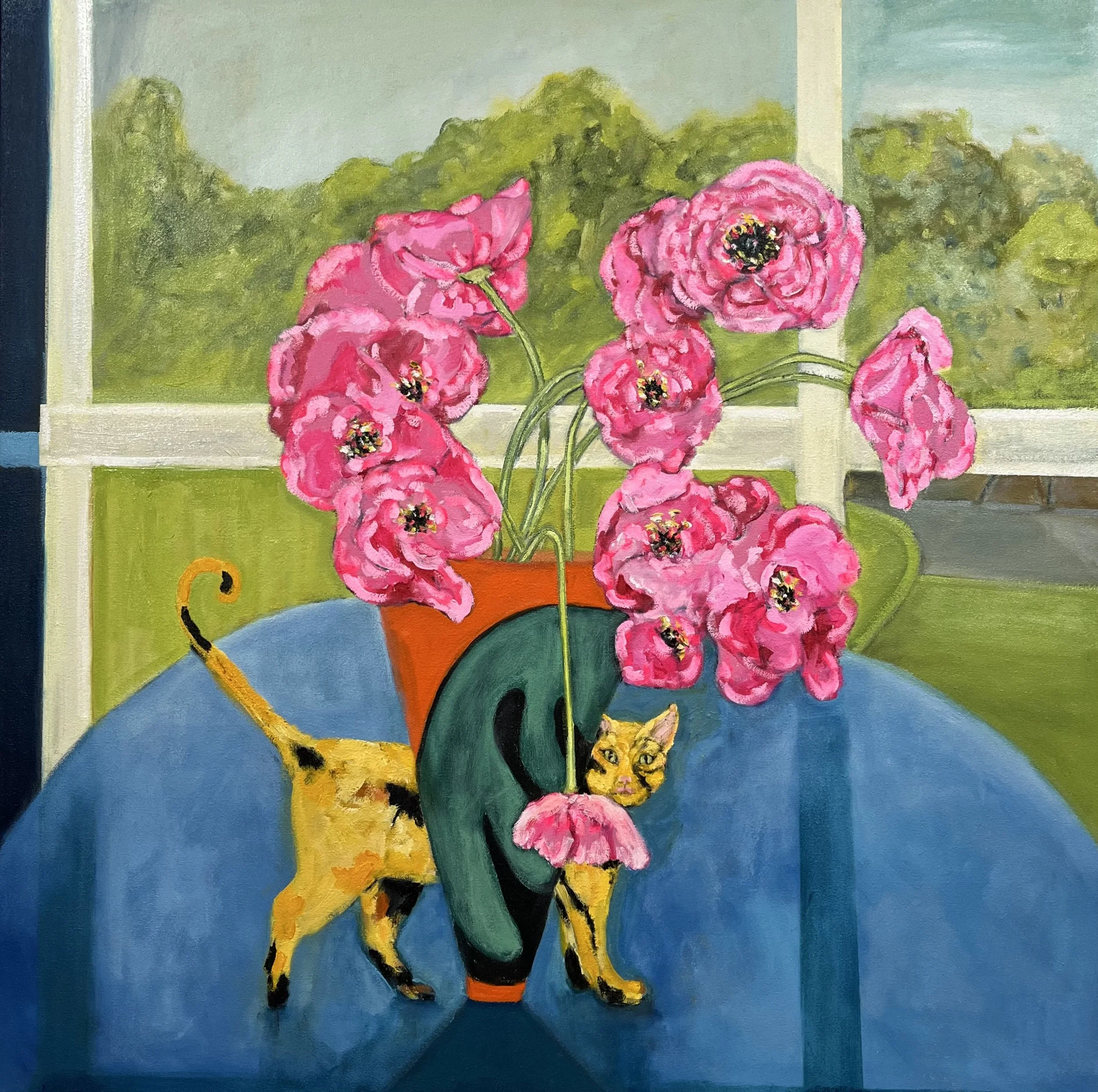 Calico Arrangement, 36x36, $3960.jpeg