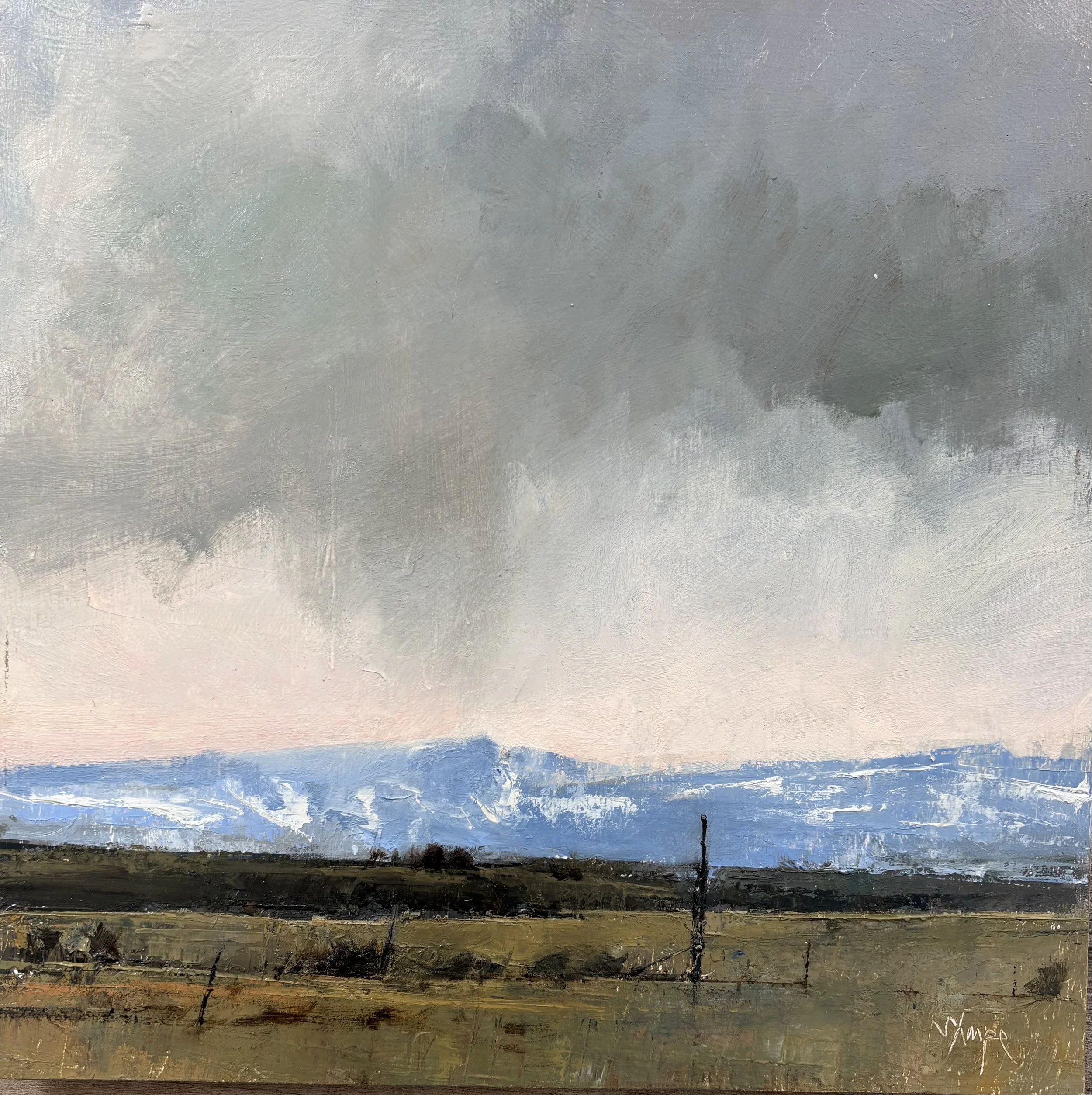 Rain Over The Rockies, 12"x12", Oil on Board, $990.jpeg