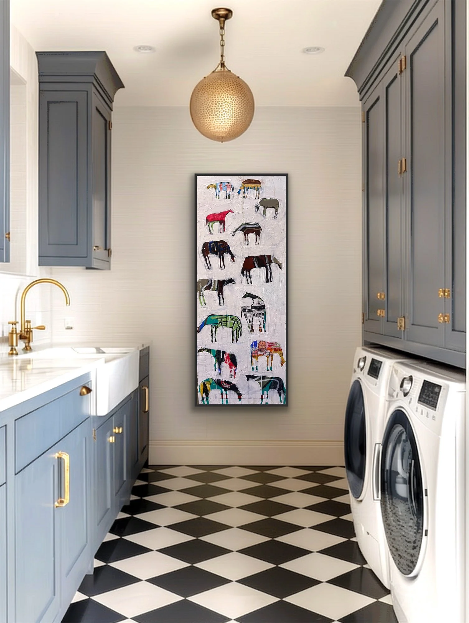 Casey McGlynn "14 Colourful Horses"