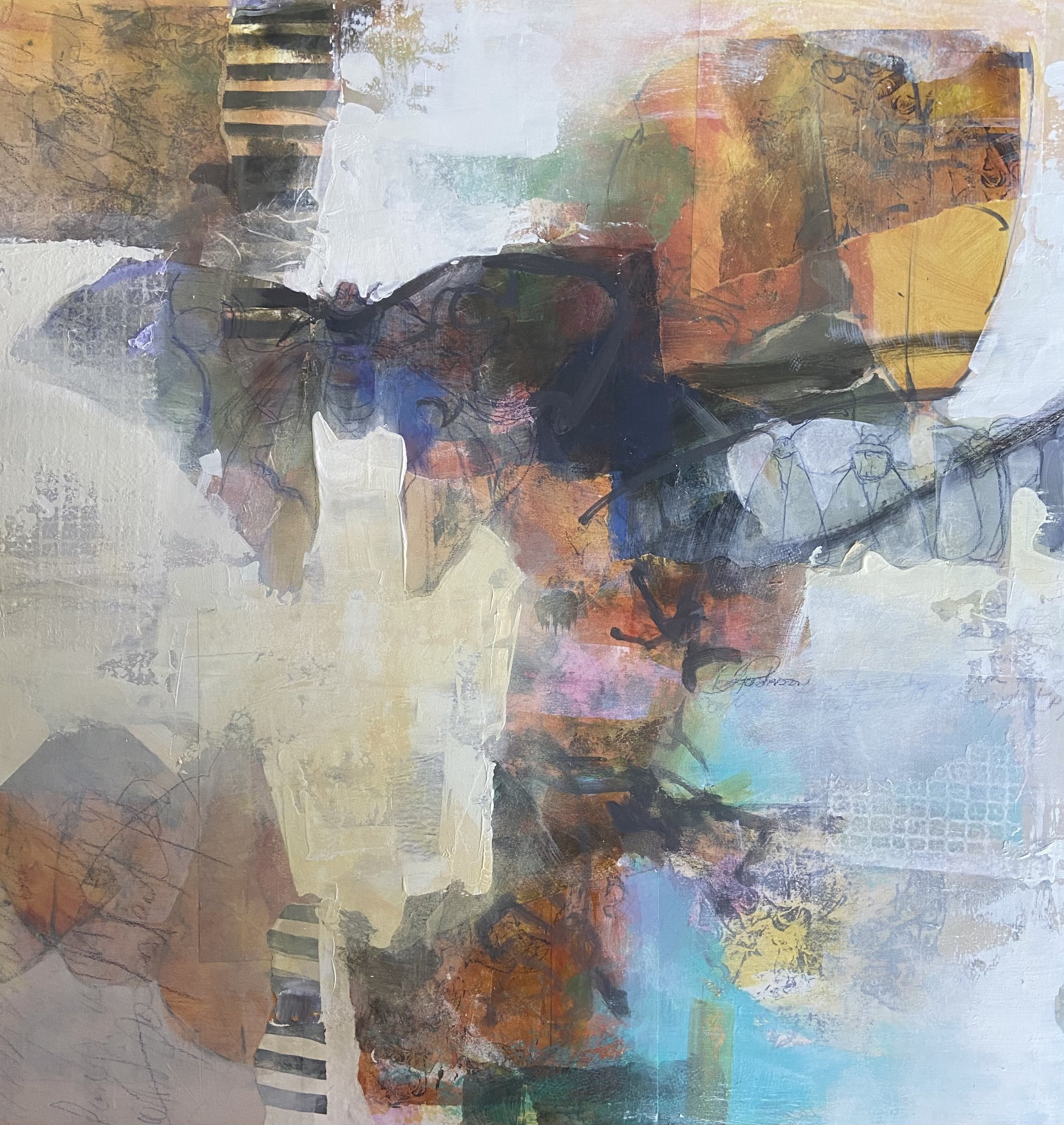 Noctalgia 5 30" x 30"  Mixed Media 2024  $3300 jpg.jpg