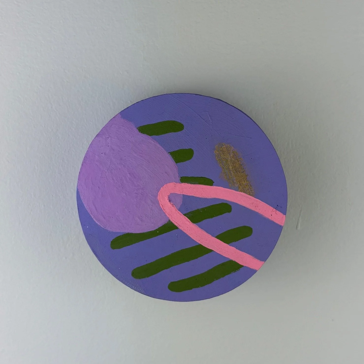Mini Series #3 4" diameter tondo Acrylic 2025  $150.jpg