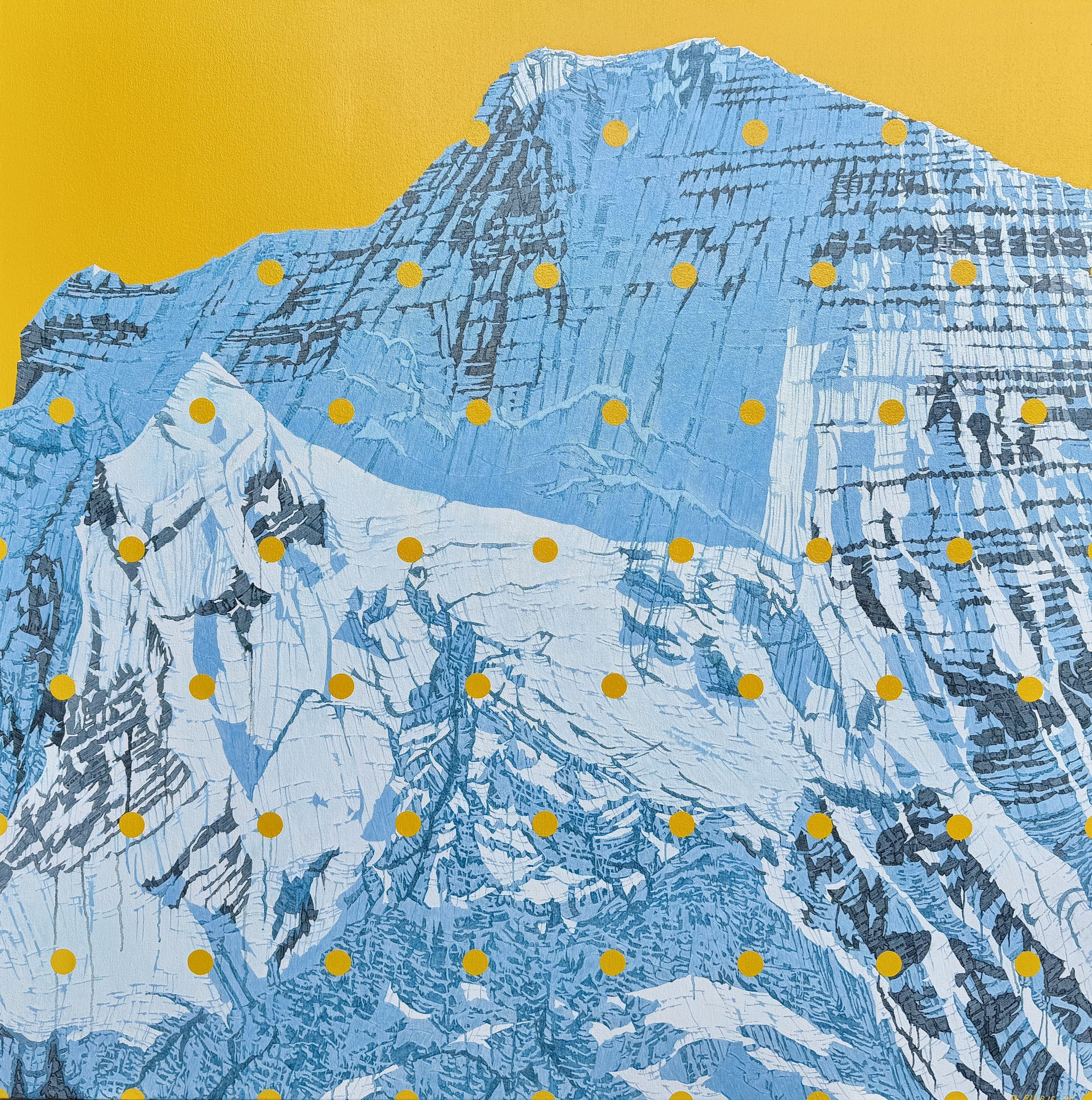 Mt Robson, Mid Summer. 48"X48" $7500..jpg
