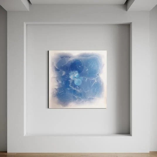 Enveloped  48" x 48"  Mixed Media Cast Sculpture  2024  $7000.jpg