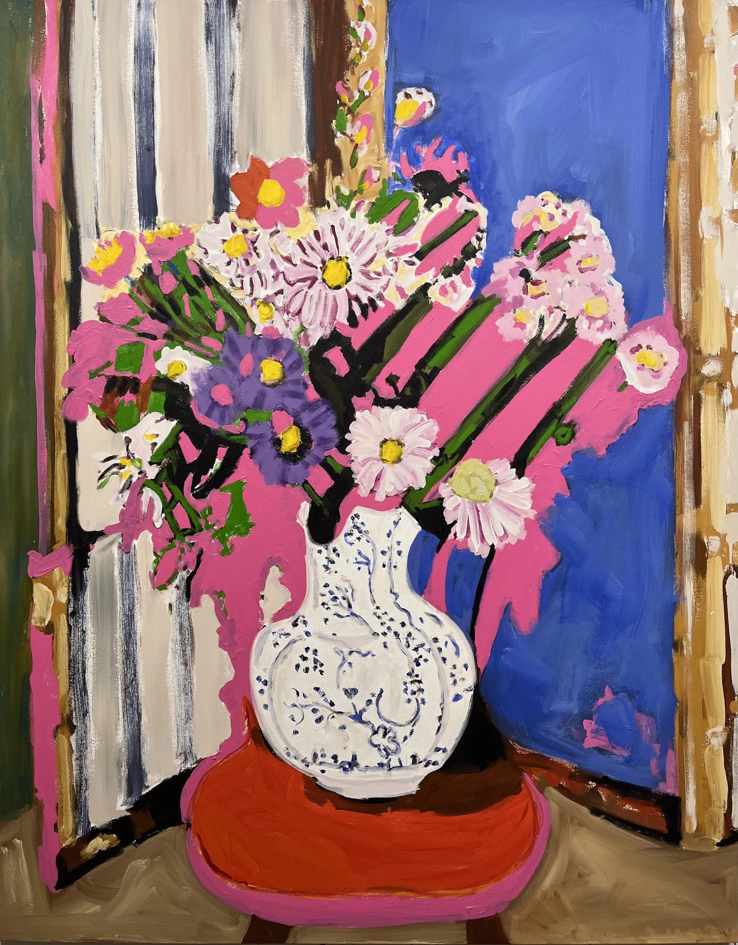Arrangement on a chair 48 x 60 Acrylic_5725.jpeg