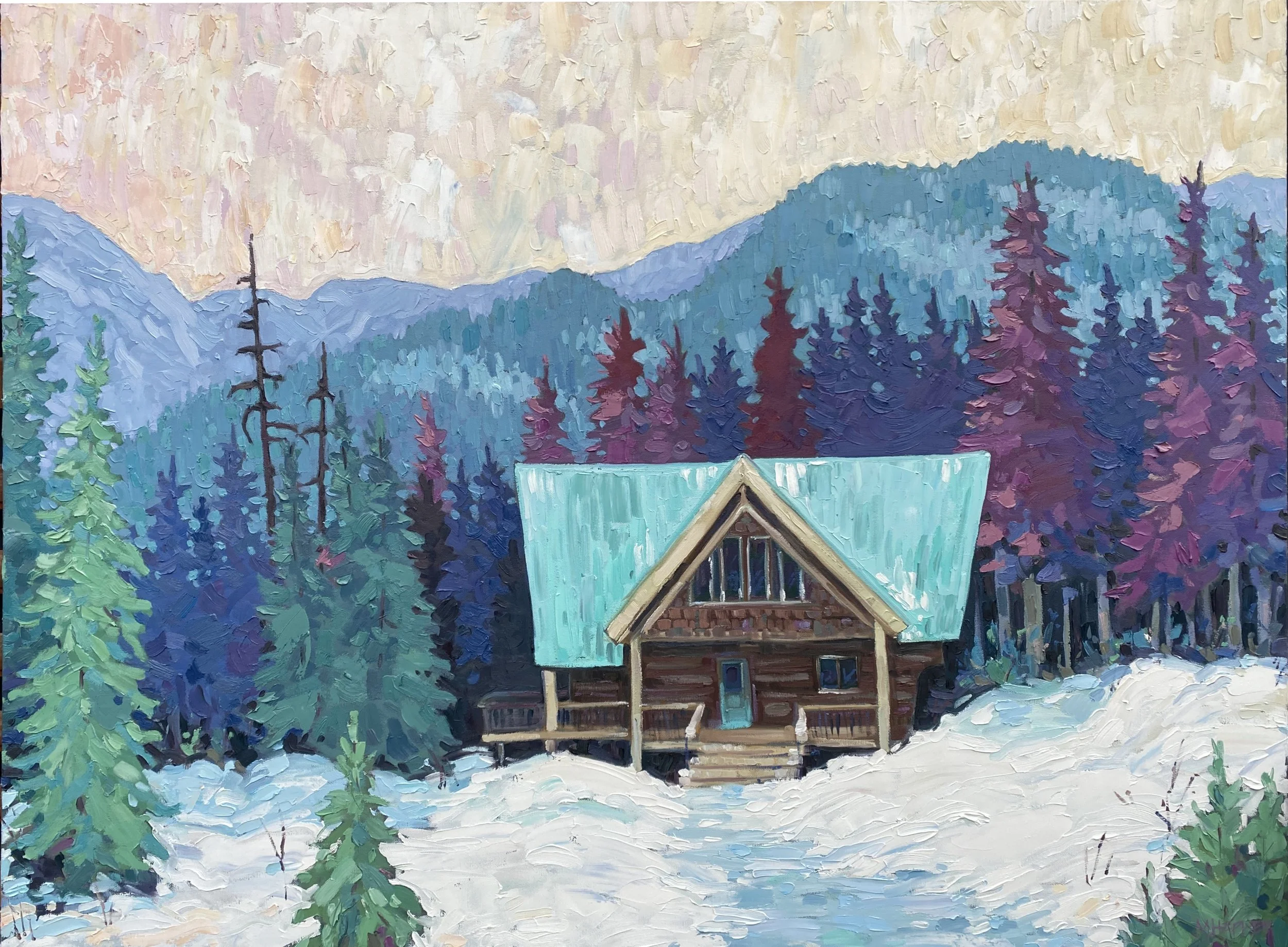 Red Eagle Lodge 36" x 48".oil 2025 $3360.jpg