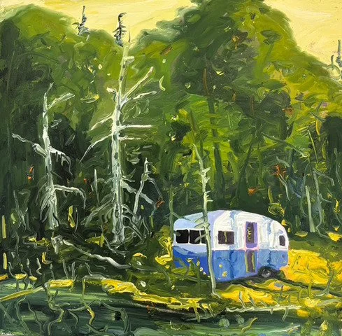 Did You Hear That  18" x 18' Oil  2025 $1400.jpg