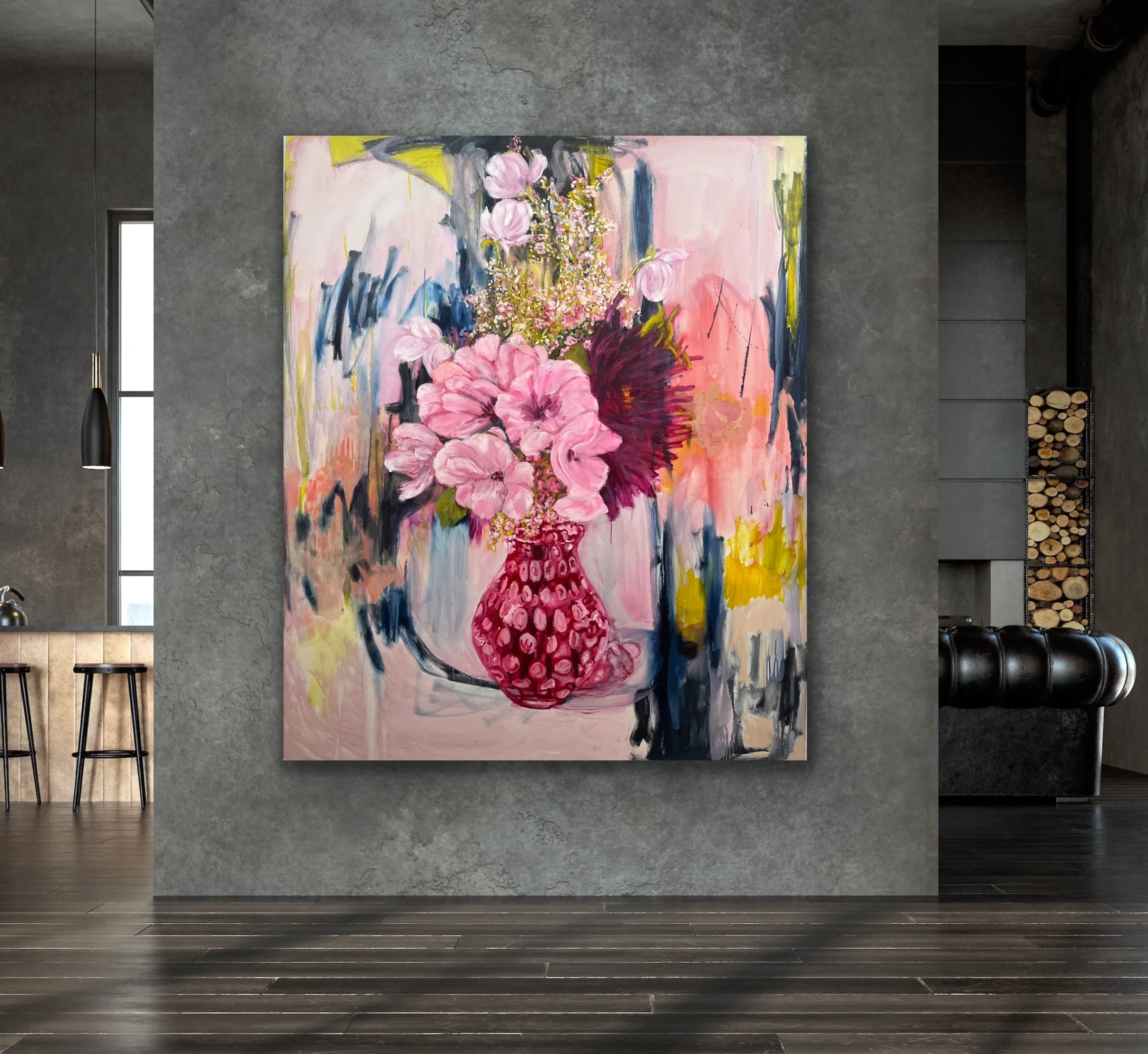 from my garden in a red glass vase c).jpeg