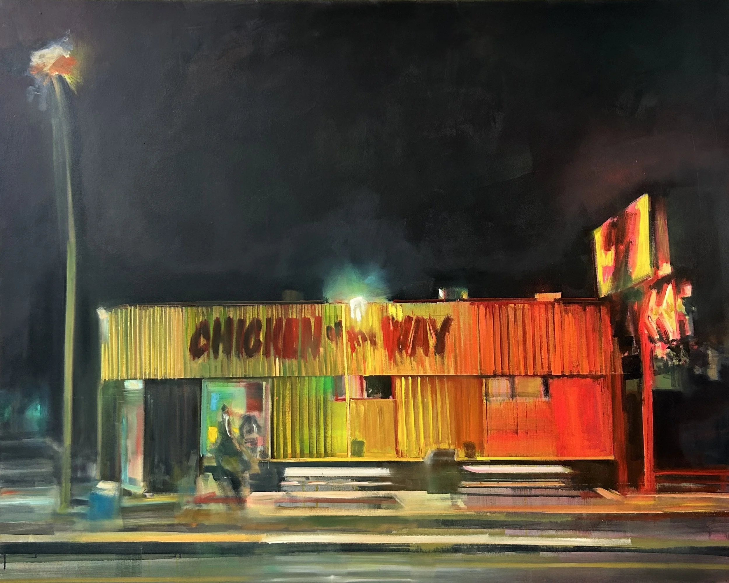 Chicken on the Way  48" x 60"  Oil on Canvas  2026  $6805.jpeg