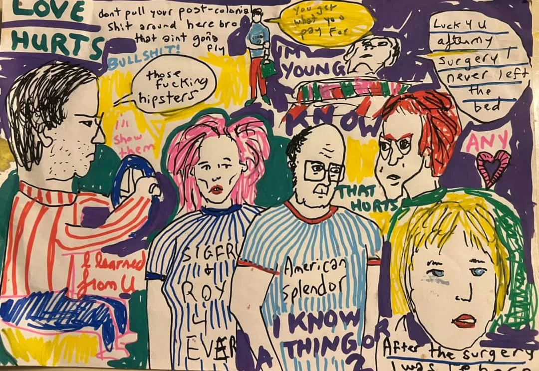 I Know A Thing Or 2, 9x12, mixed media .JPG