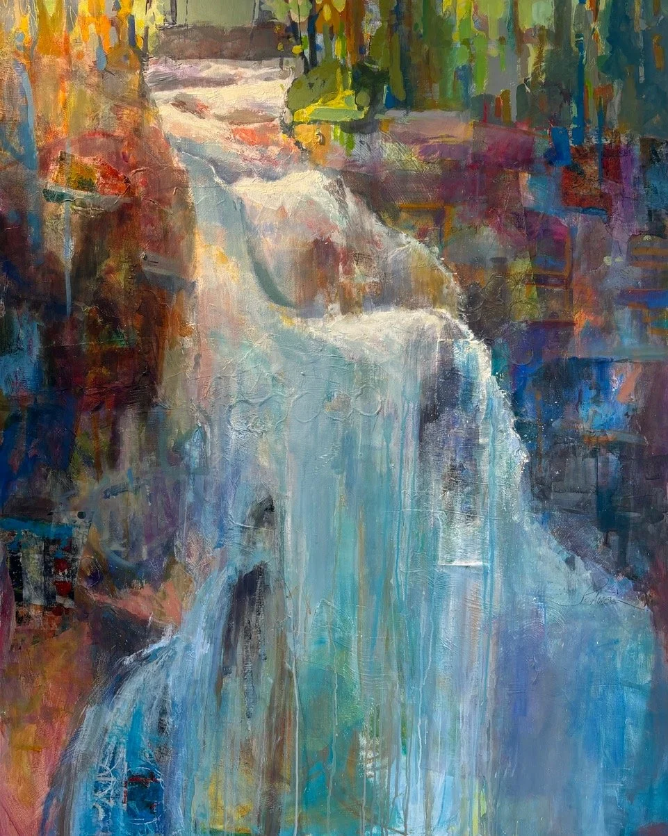 Falling Through 60" x 48" Mixed Media 2024 $7020.jpeg