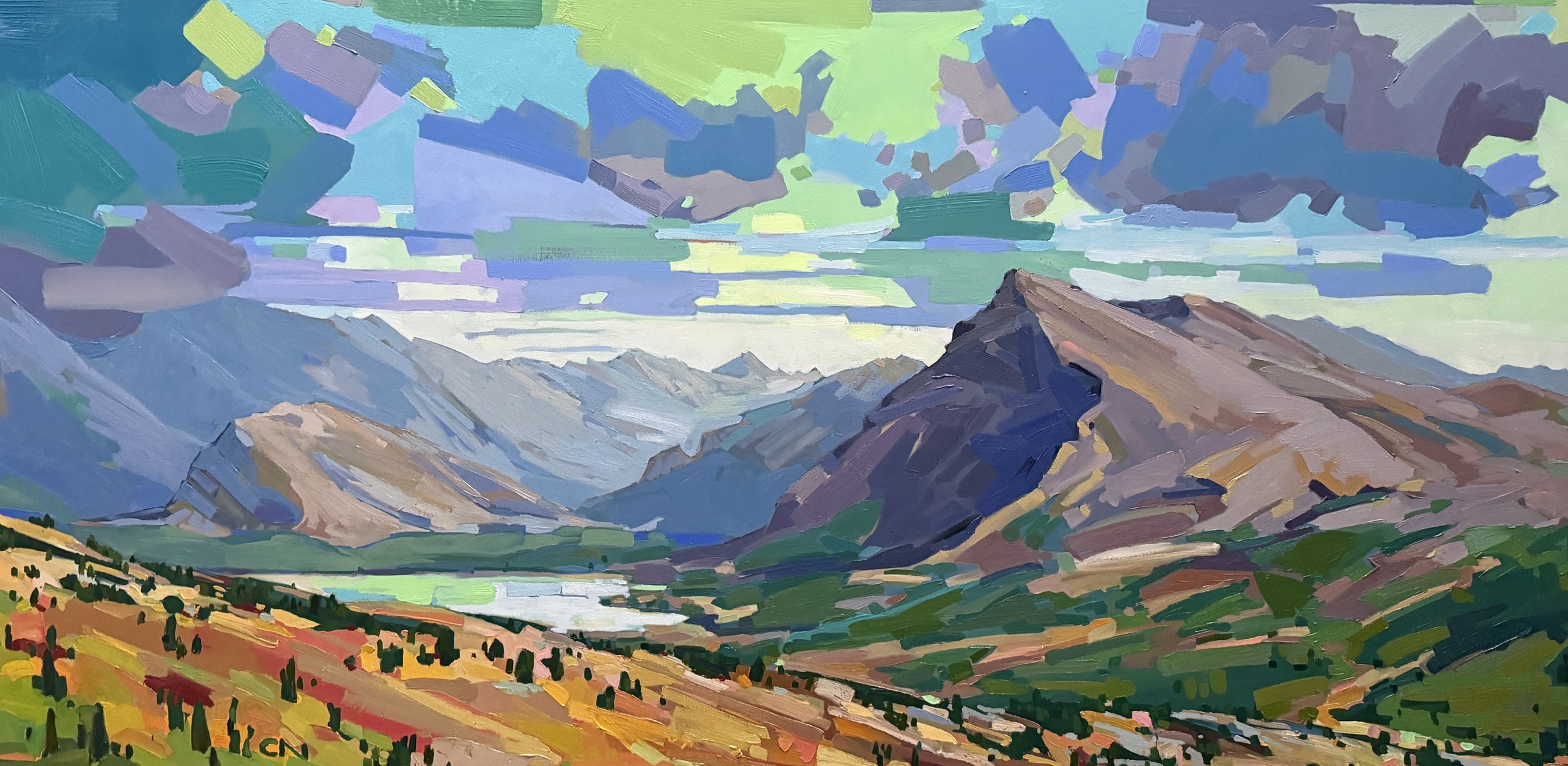 Baker Lake, Last Day from Deception Pass 36" x 72"  Oil on Canvas 2025 $6695jpg.jpg