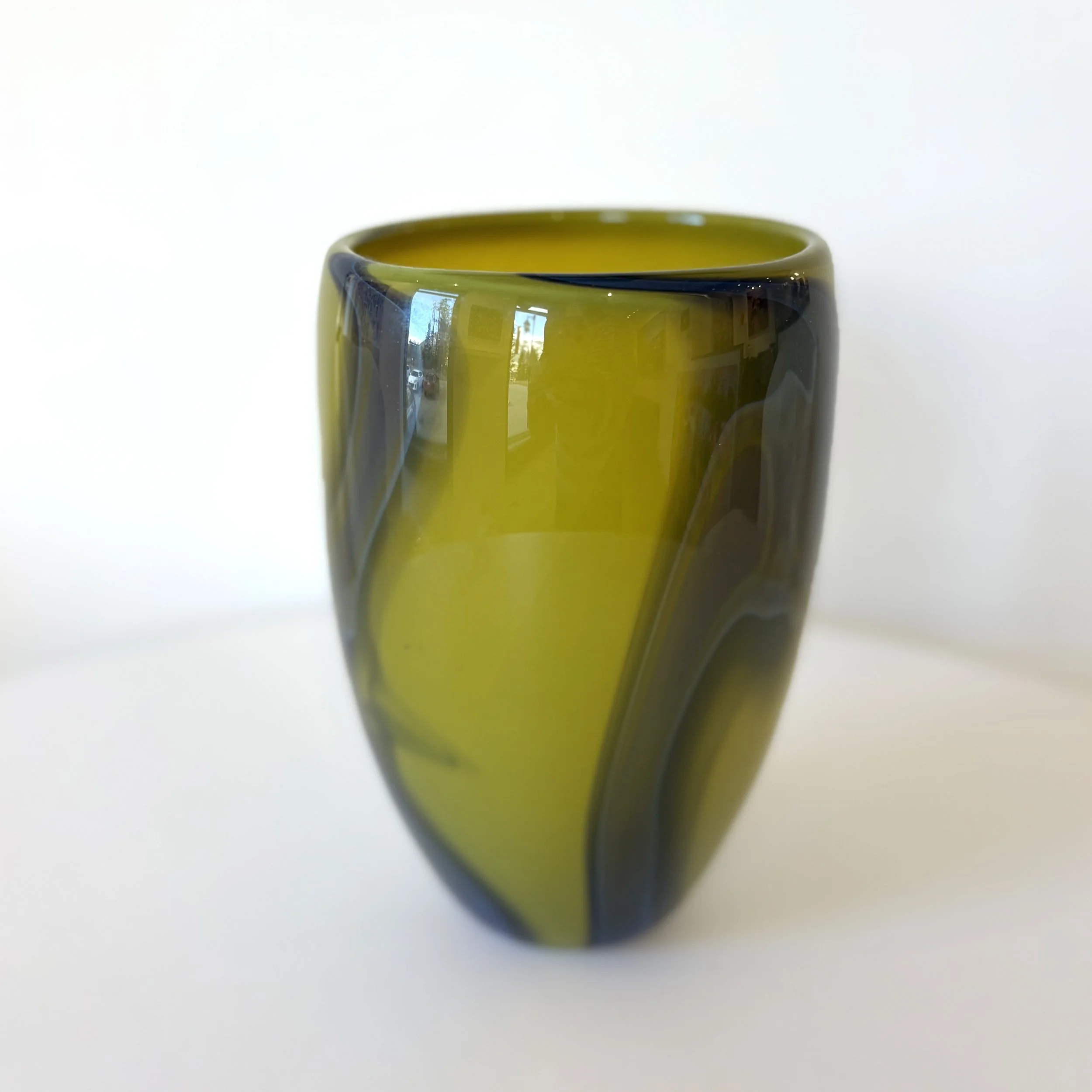 Katherine Russell "Overreacted Olive Vase"
