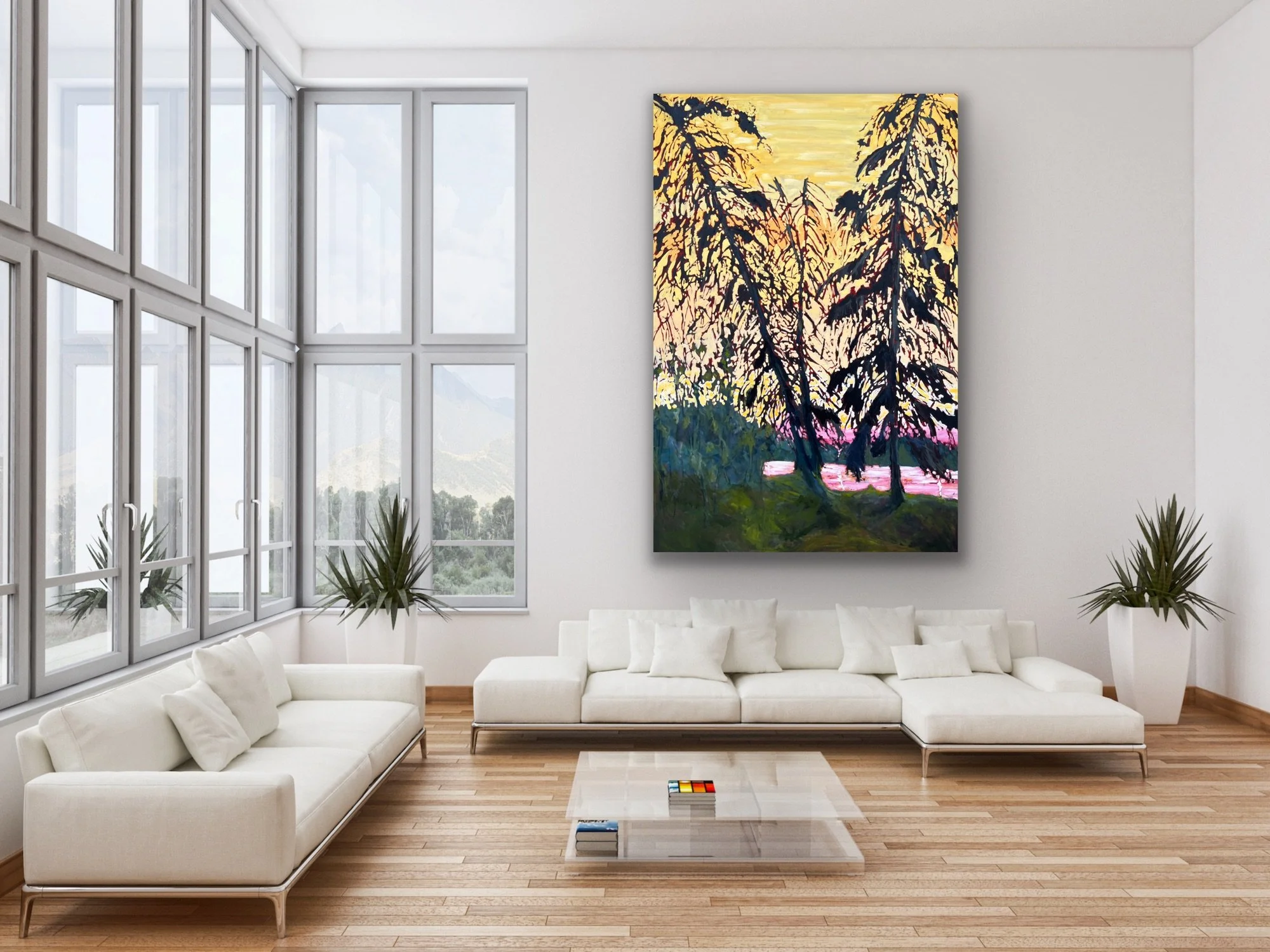 Eileen Murray "Evergreen Sunset II"