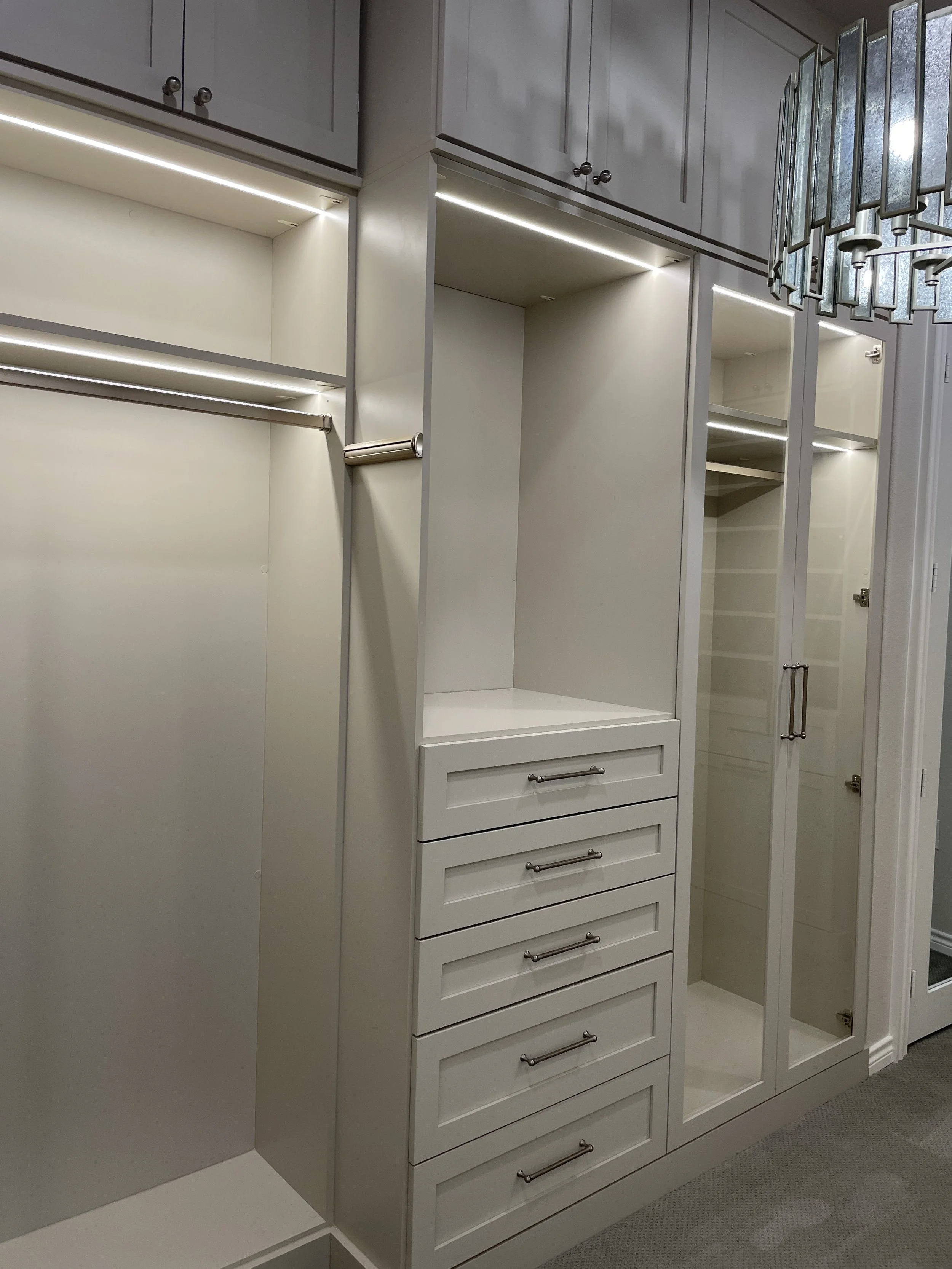 Custom Closet with Lighting