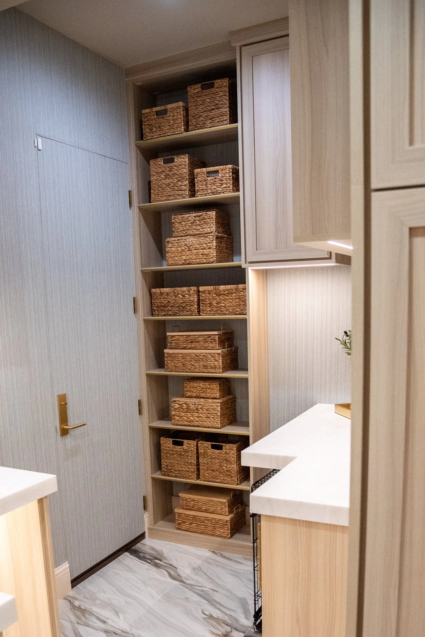 Custom Laundry Storage Shelves
