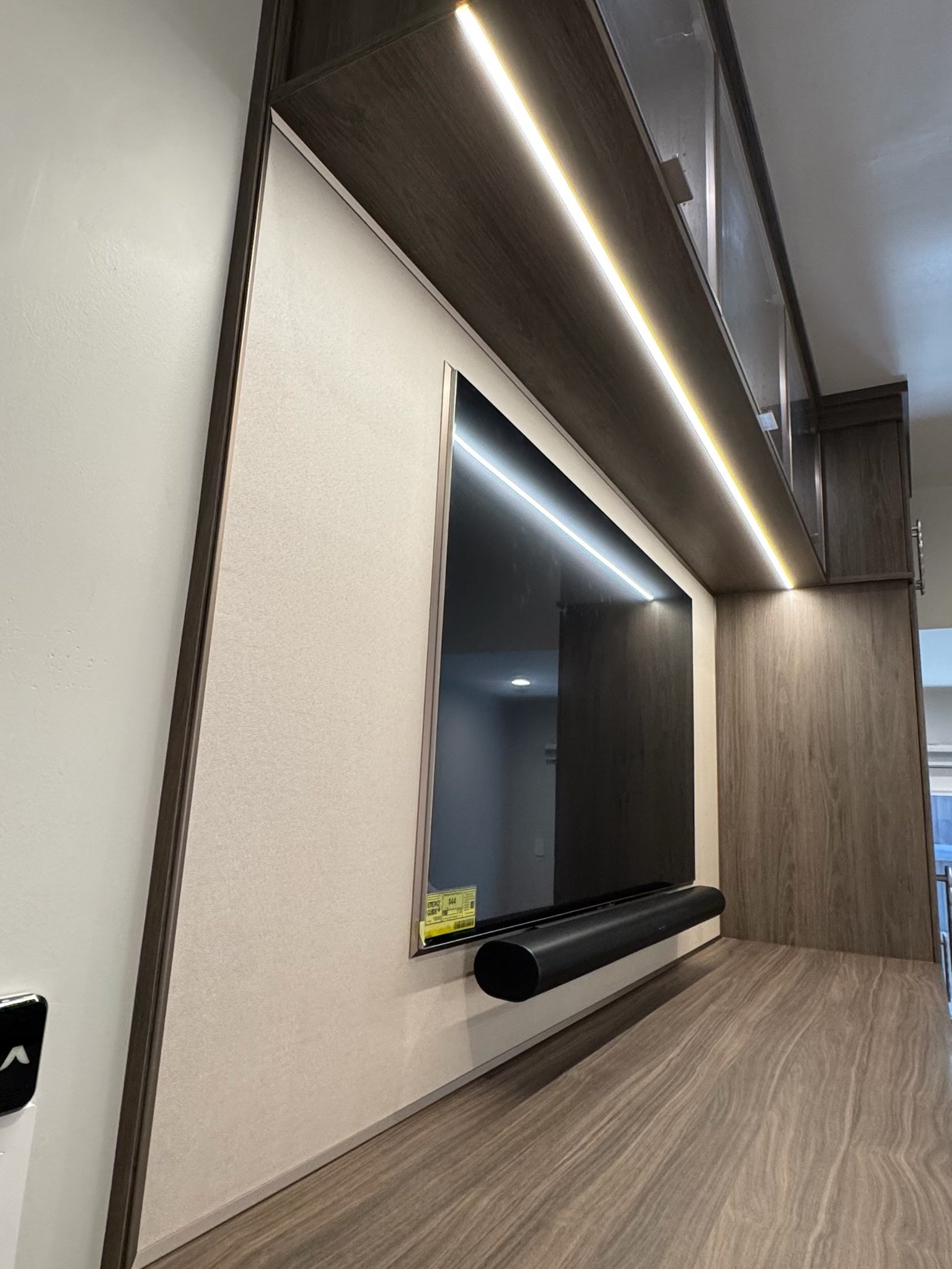 Custom Media Center with Lighting