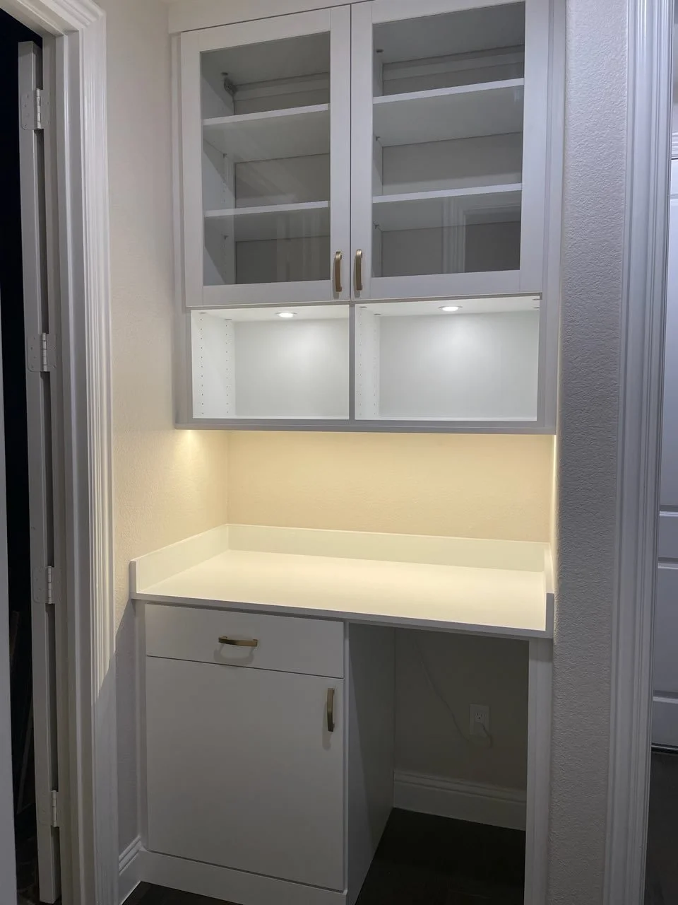 Custom Wine and Coffee Bar with Lighting