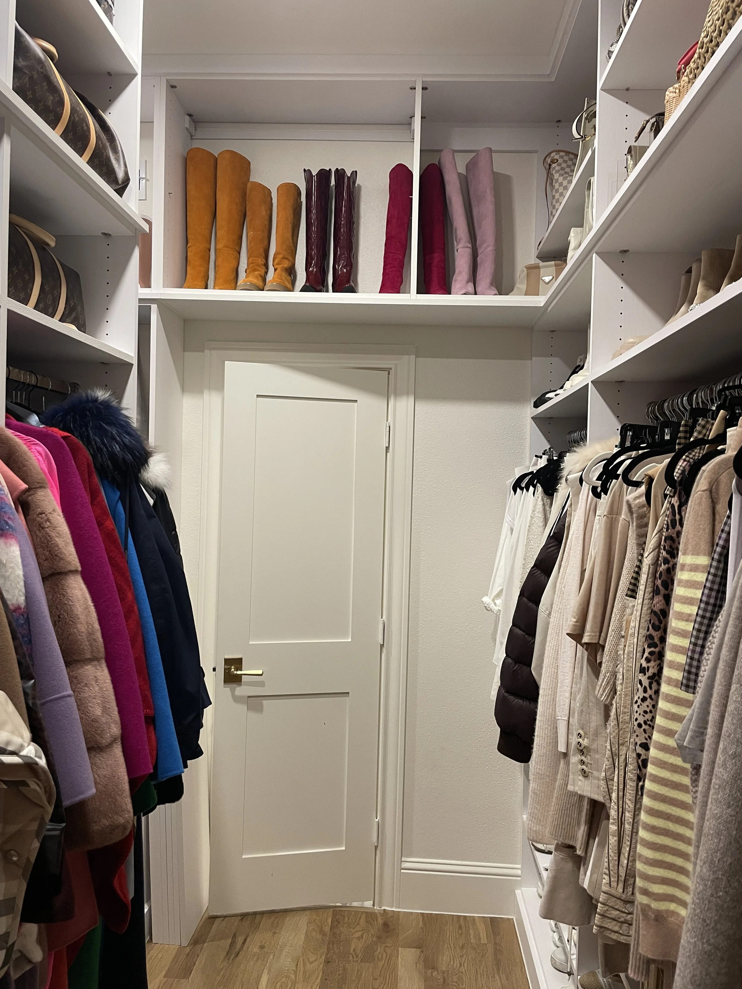 Custom Luxury Closet Boot Storage