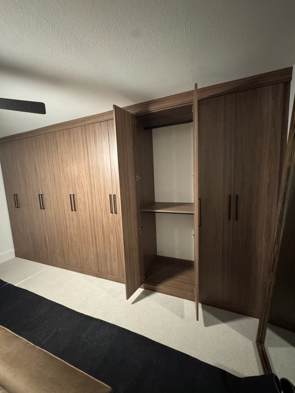 Custom Brown Wood Grain Wardrobe