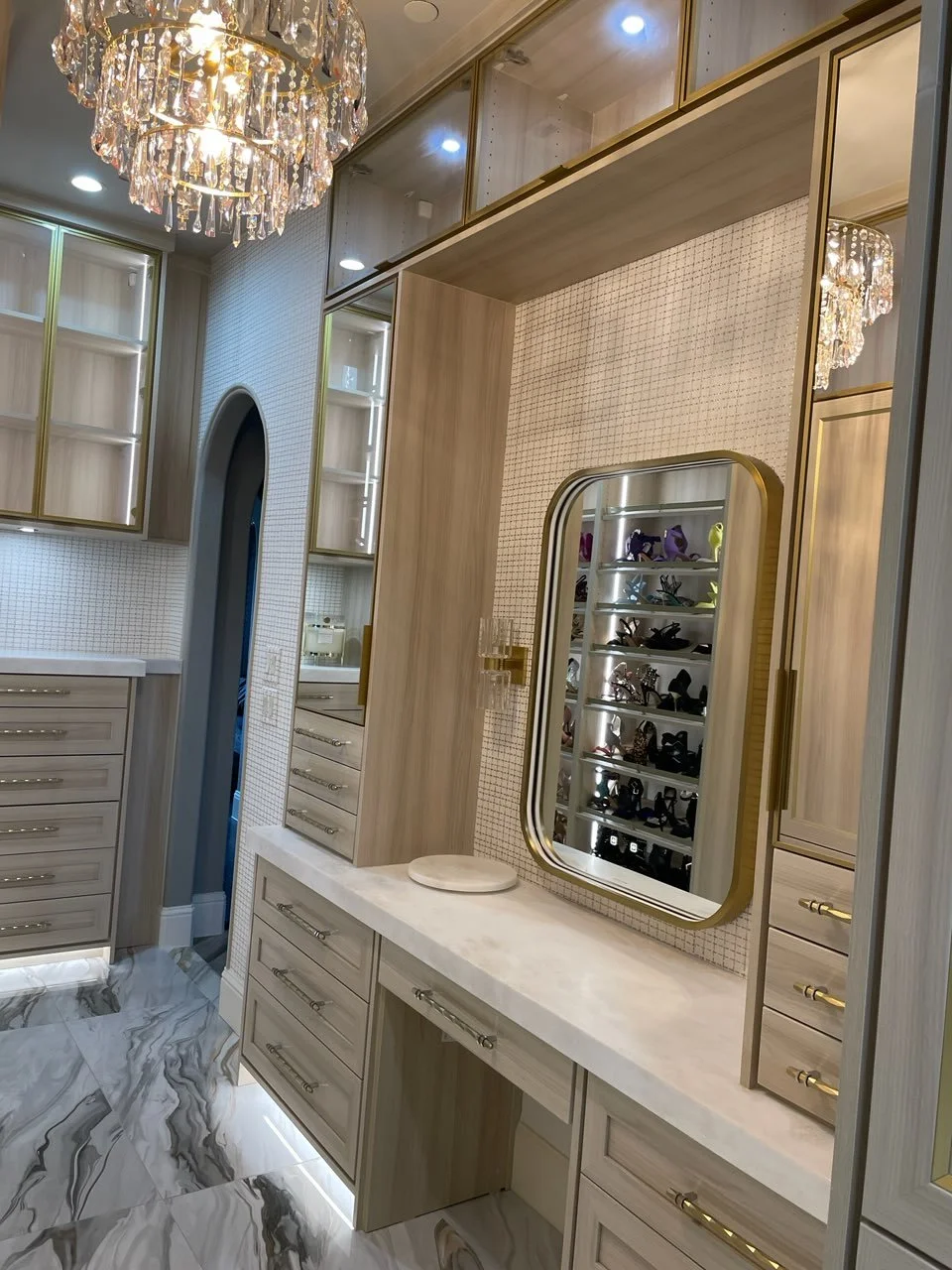 Luxury Custom Closet Vanity