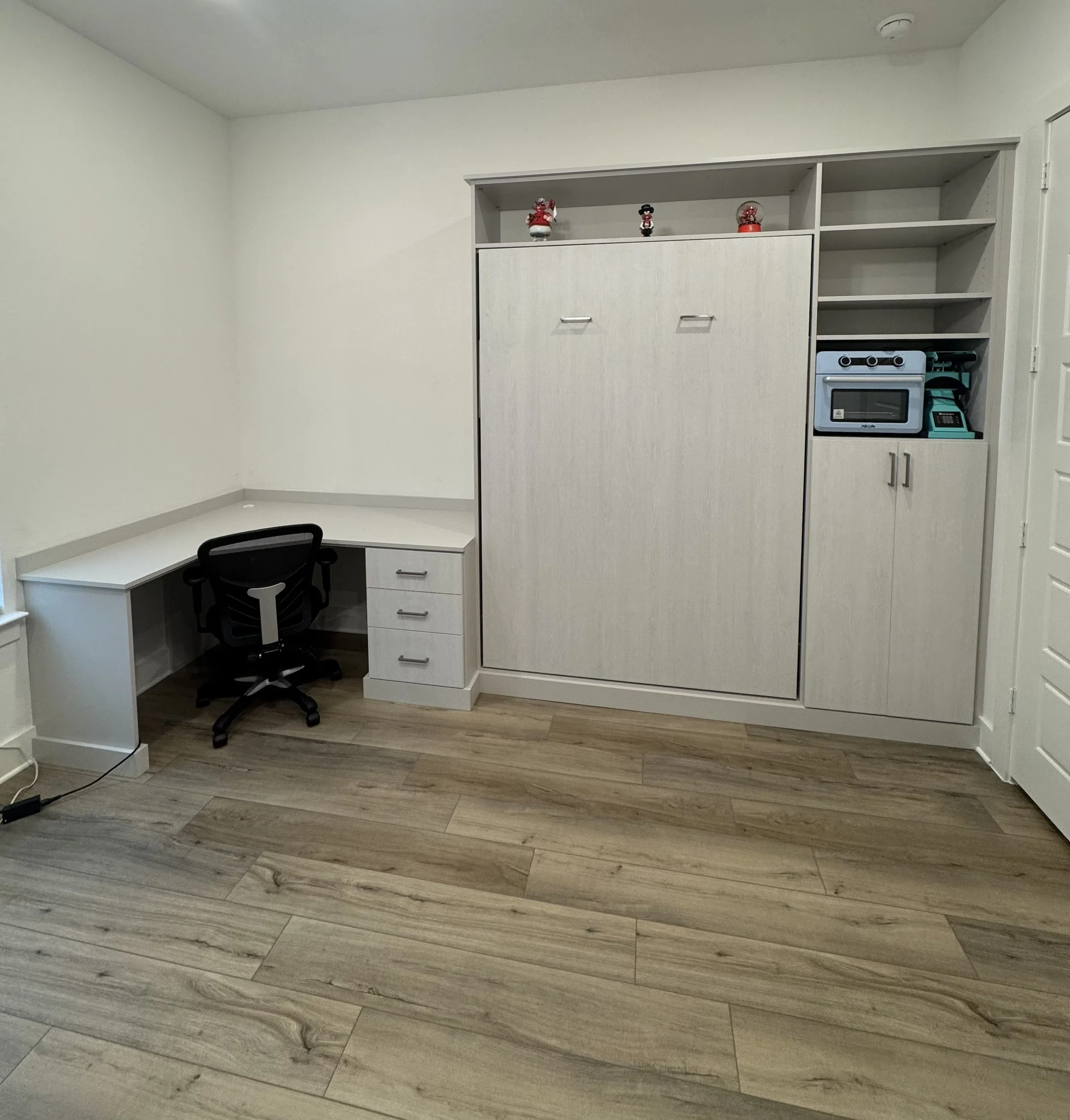 Wall Bed with Attached Office Desk