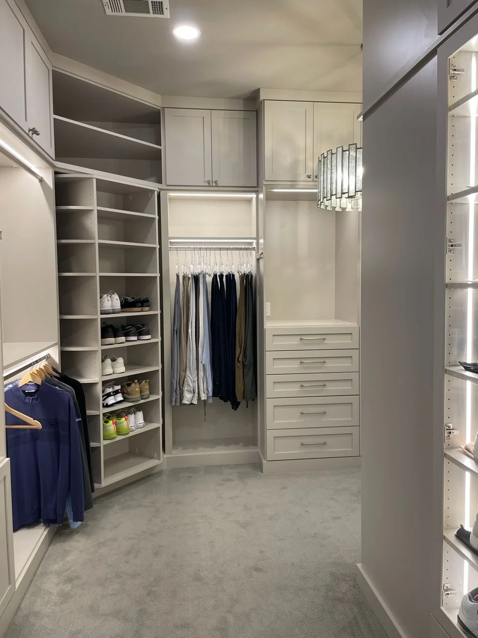 Custom Closet with Shoe Spinner