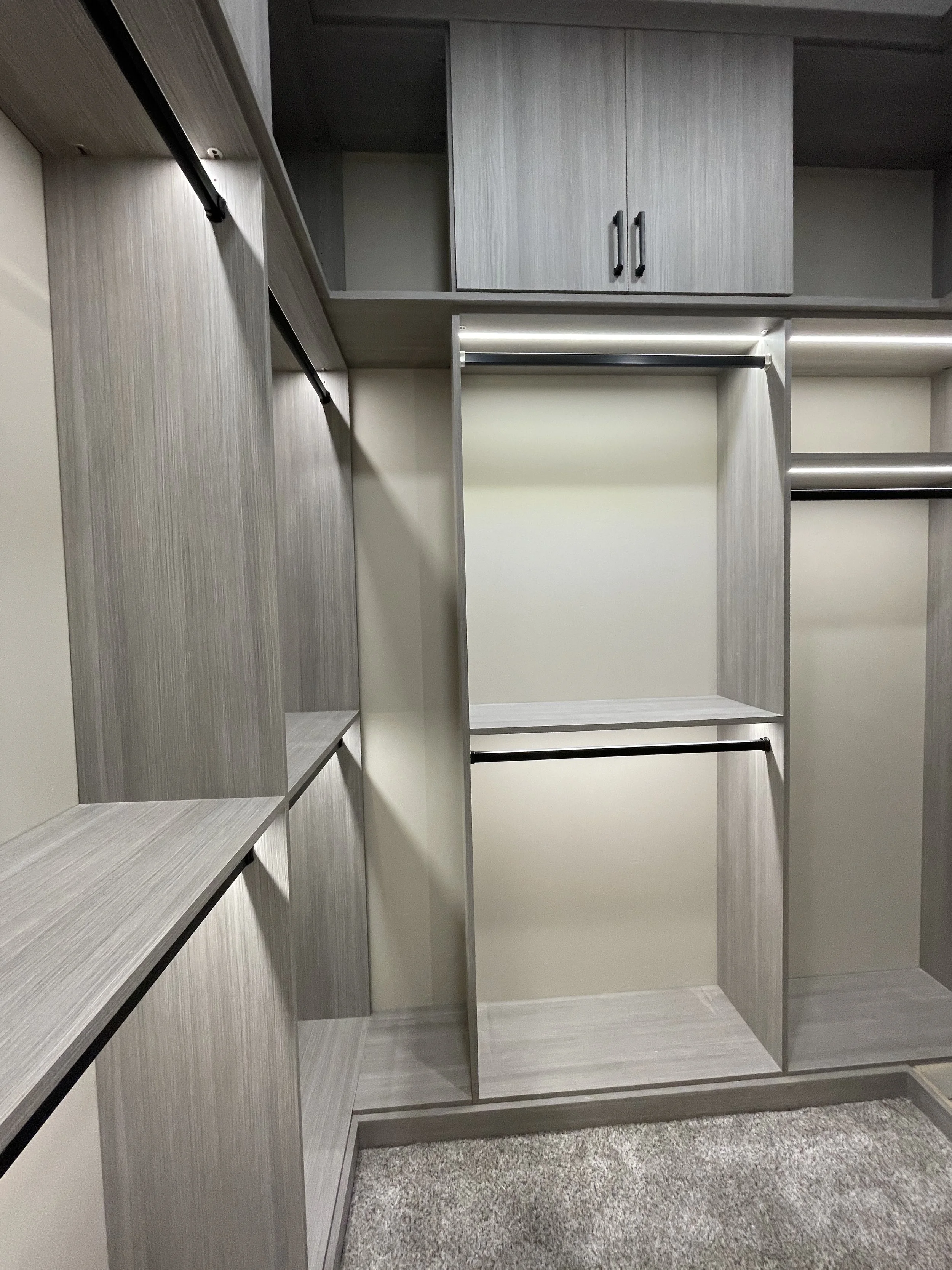 Custom Closet with Accent Lighting