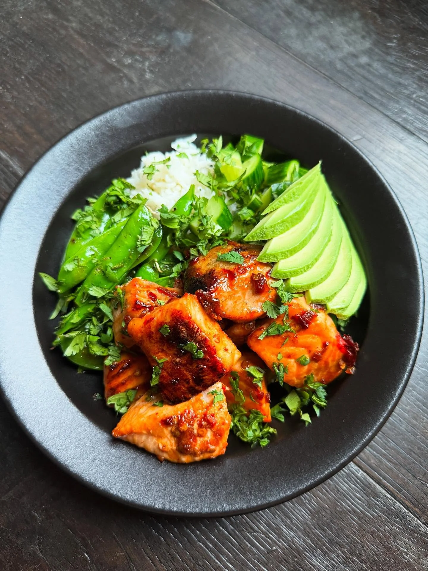 hot honey 🍯 chipotle salmon