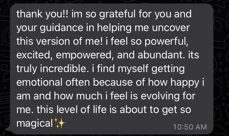 Thank you I am so grateful for your guidance