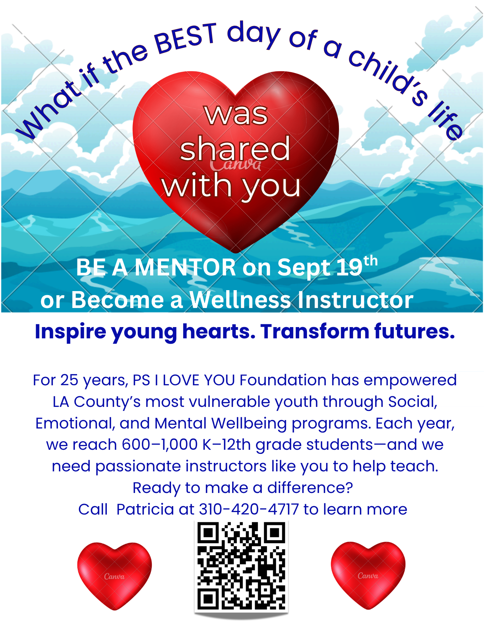 Become a mentor or wellness instructor for upcoming September event