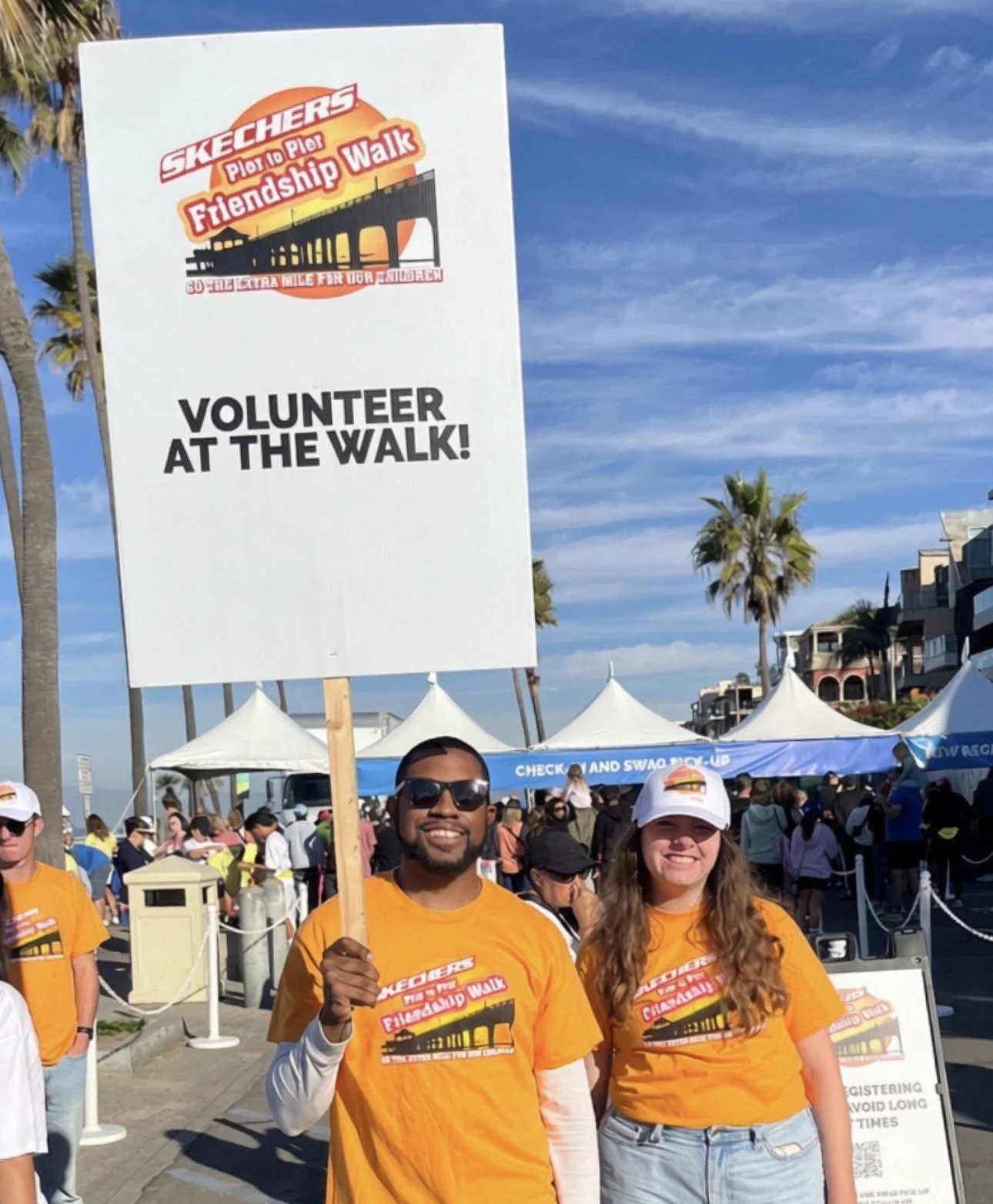 Volunteer today to help make a tremendous difference! Skechers Friendship Walk on Sunday, October 18. Click image or more info
