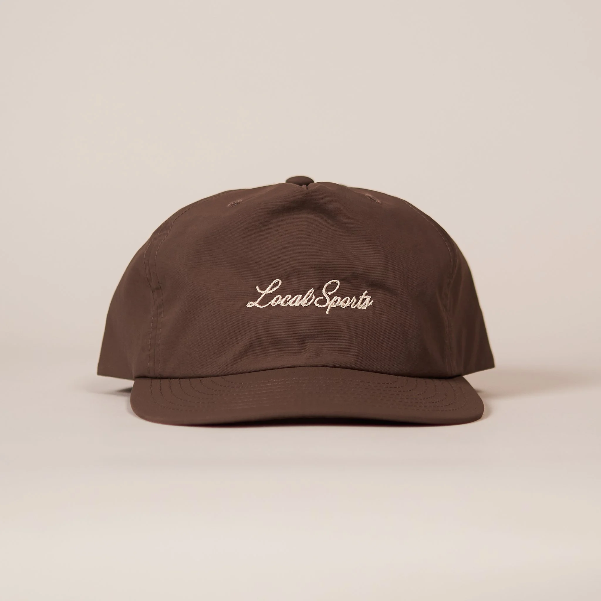 Local Sports Nylon 5-Panel Script Cap - Walnut