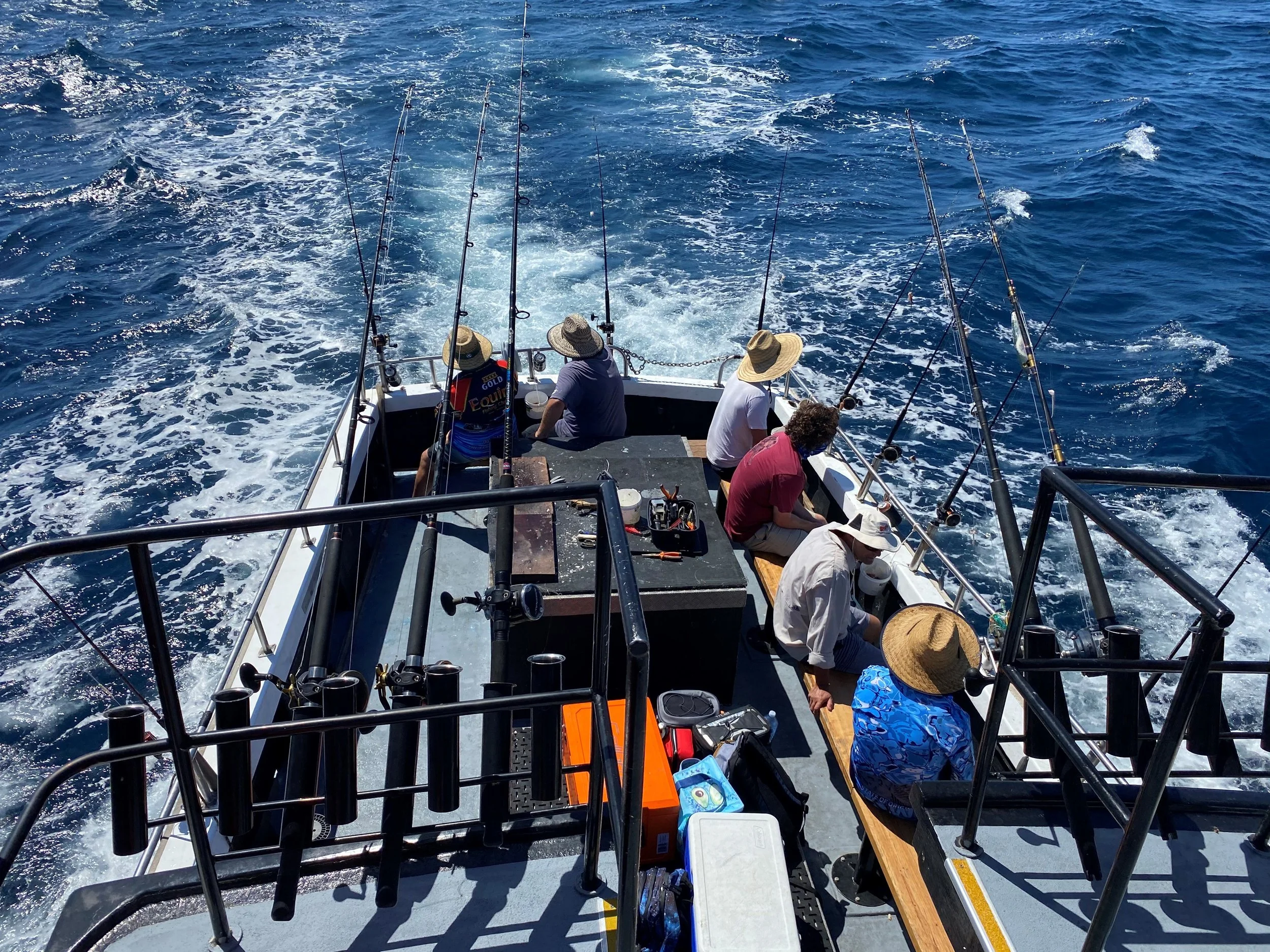 Fishing Charter in action on the ocean