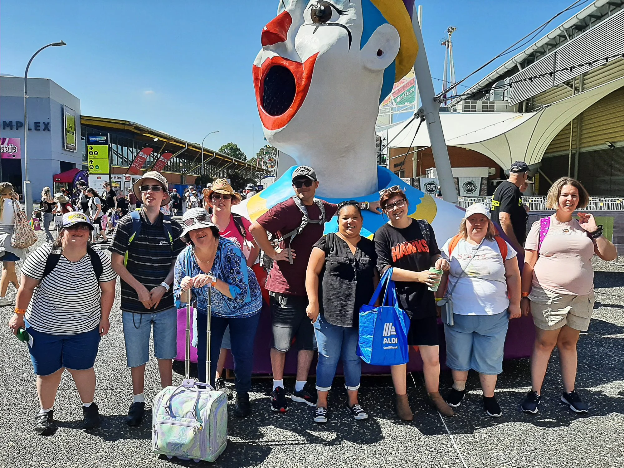 Social support group of participants at the Easter Show