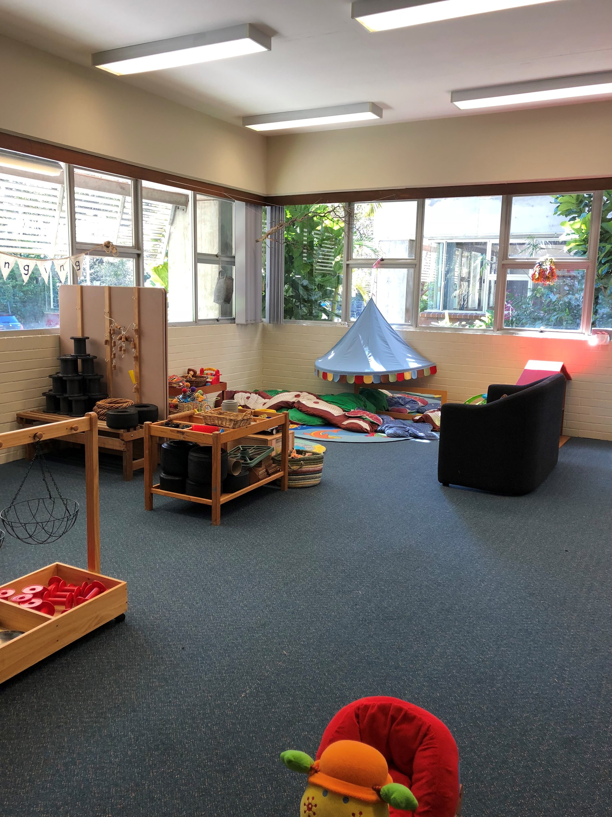 MyTime play area set up with activities