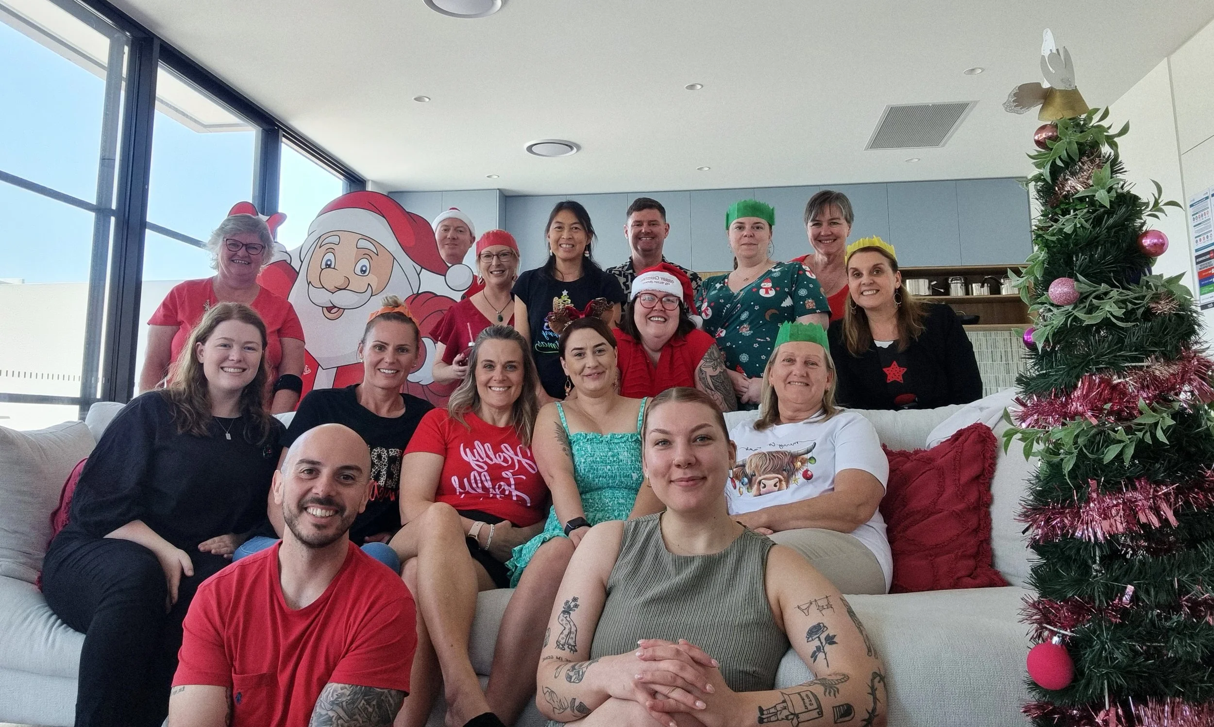 Group photo of the office staff
