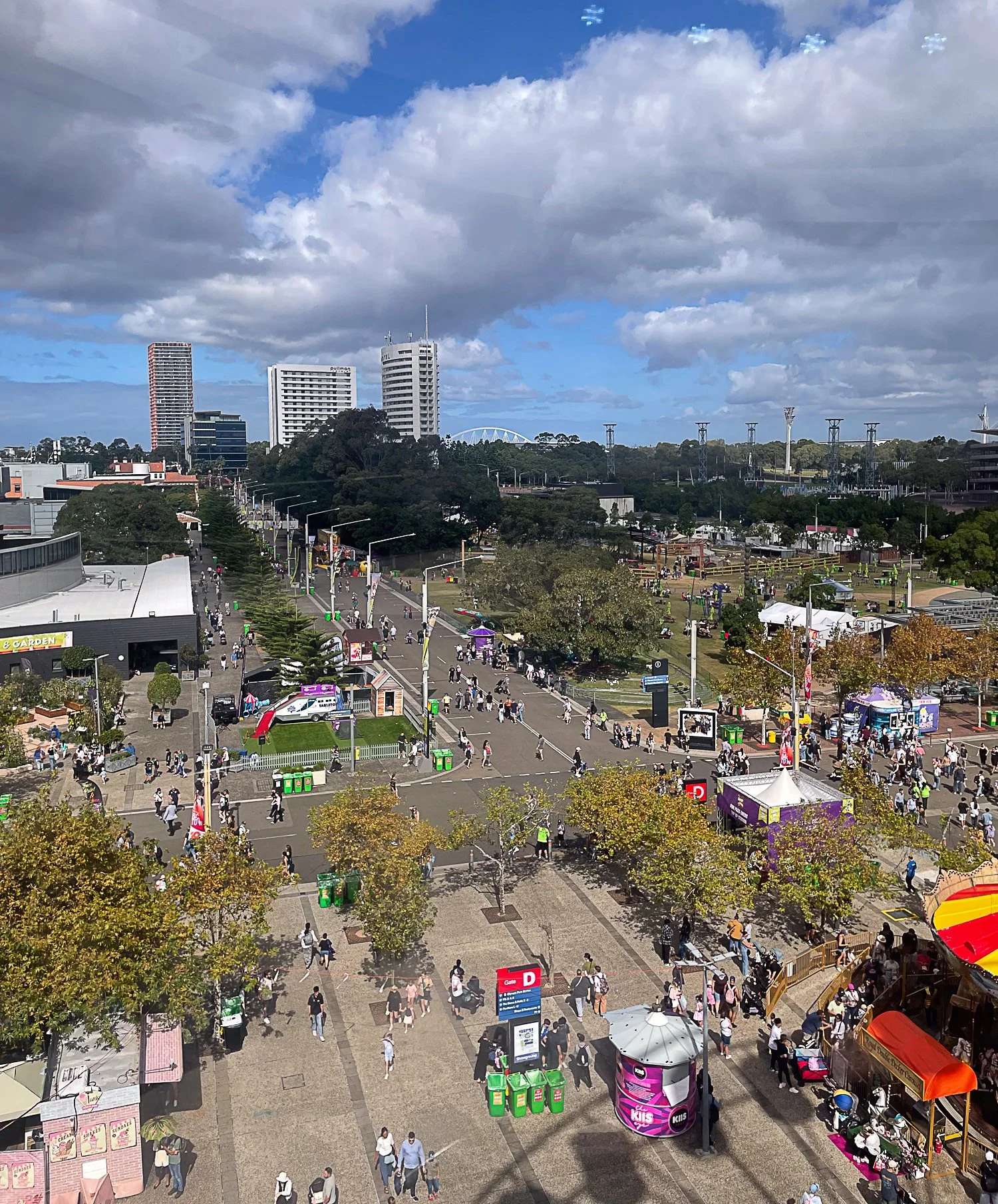Aerial view of the Sydney Royal Easter Show