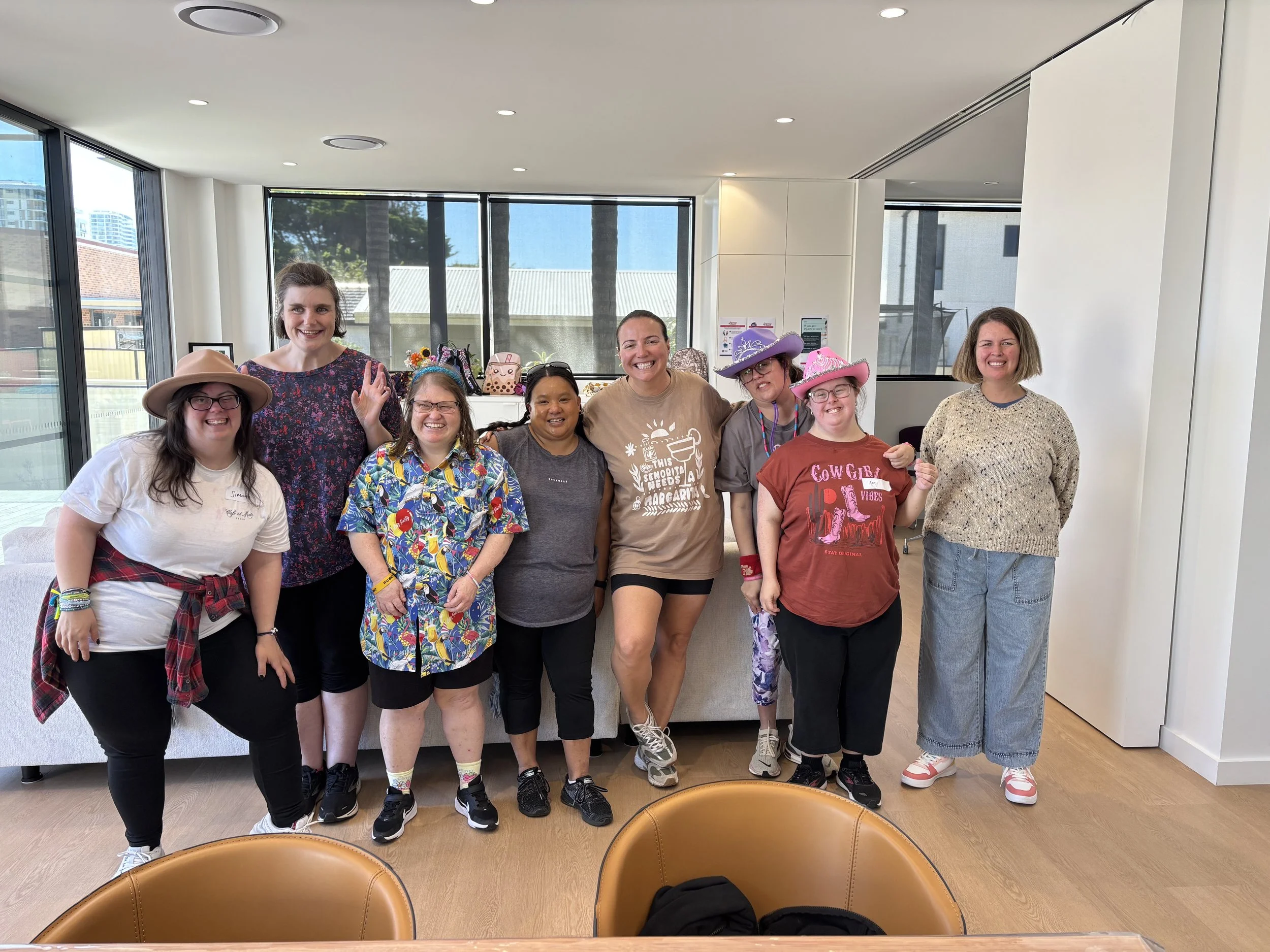 A group photo of the line dancing group