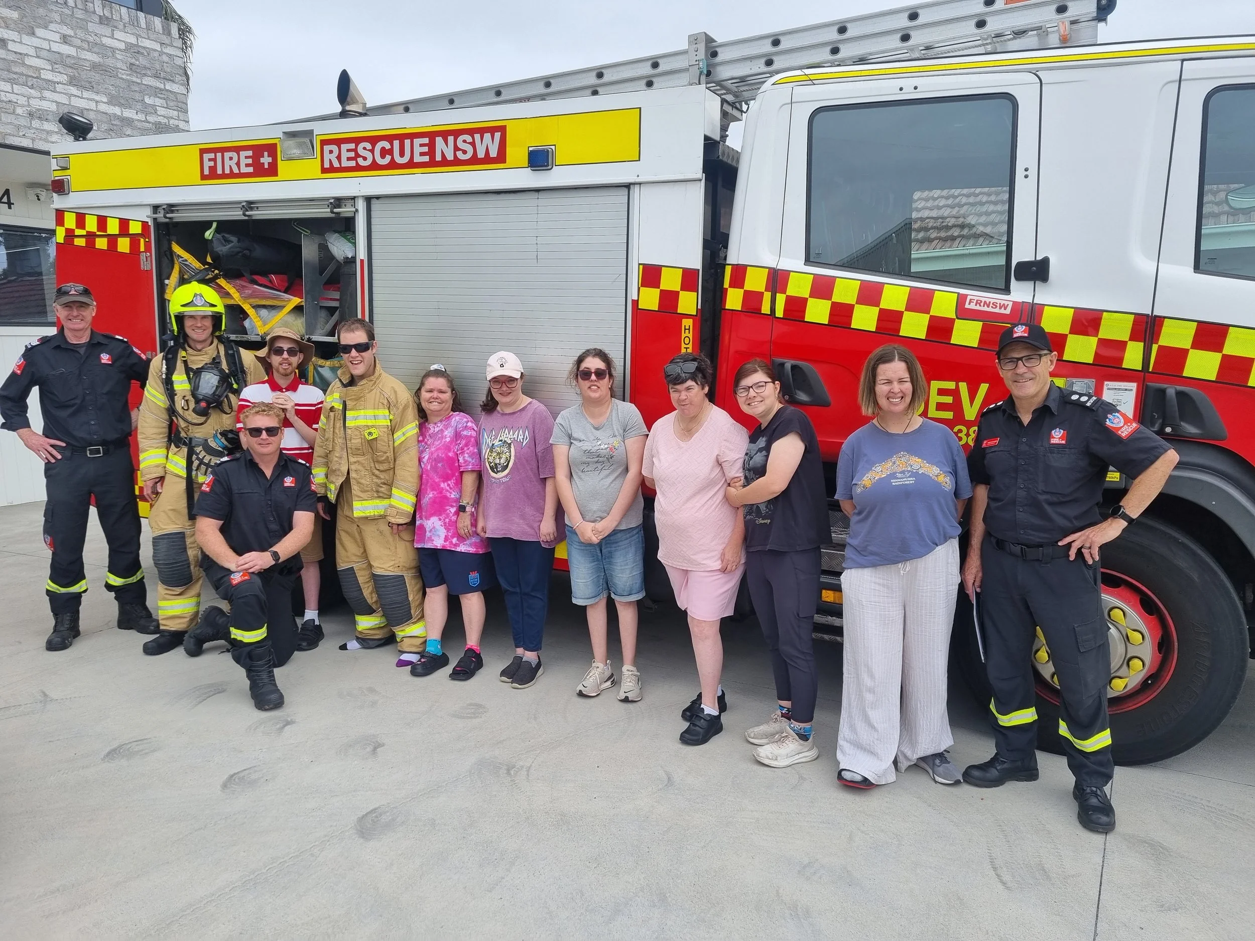 A visit from the fire brigade for some educational advice